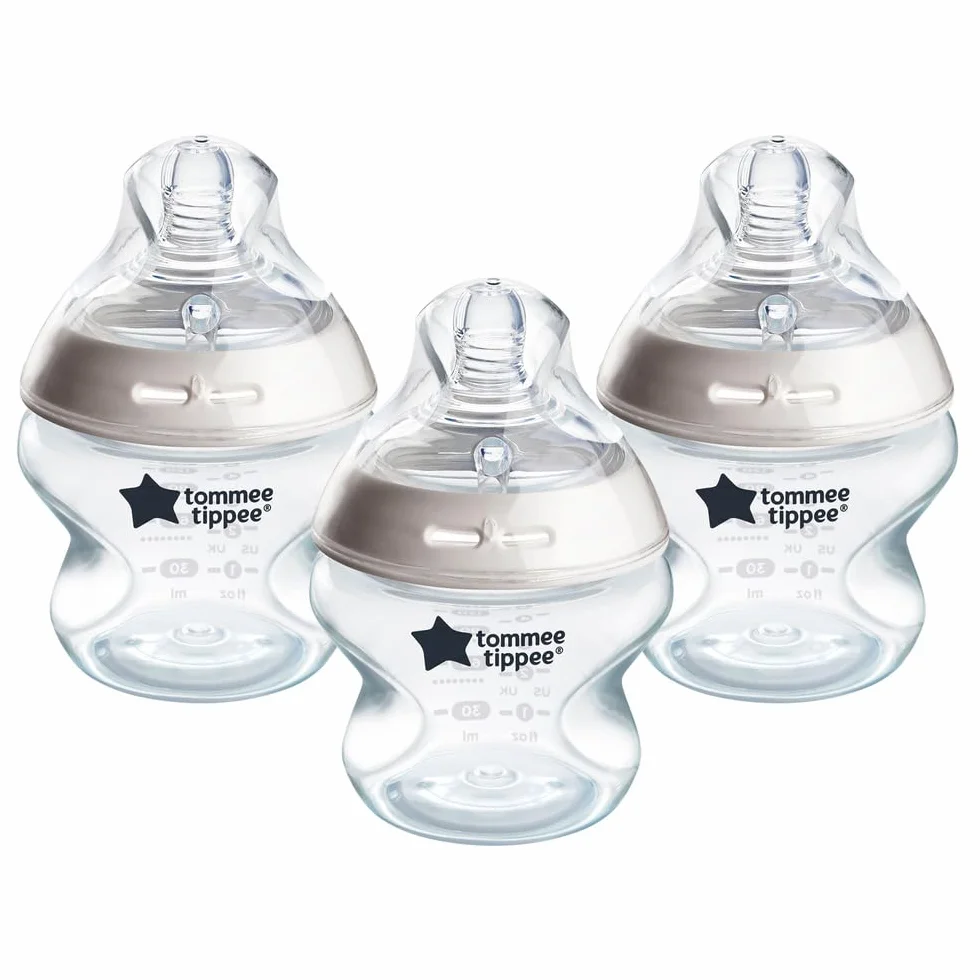 Tommee Tippee biberon anti-colica Natural Start 150ml, con tettarella simile al seno materno, valvola anti-colica, autosterilizzante, 3 pezzi