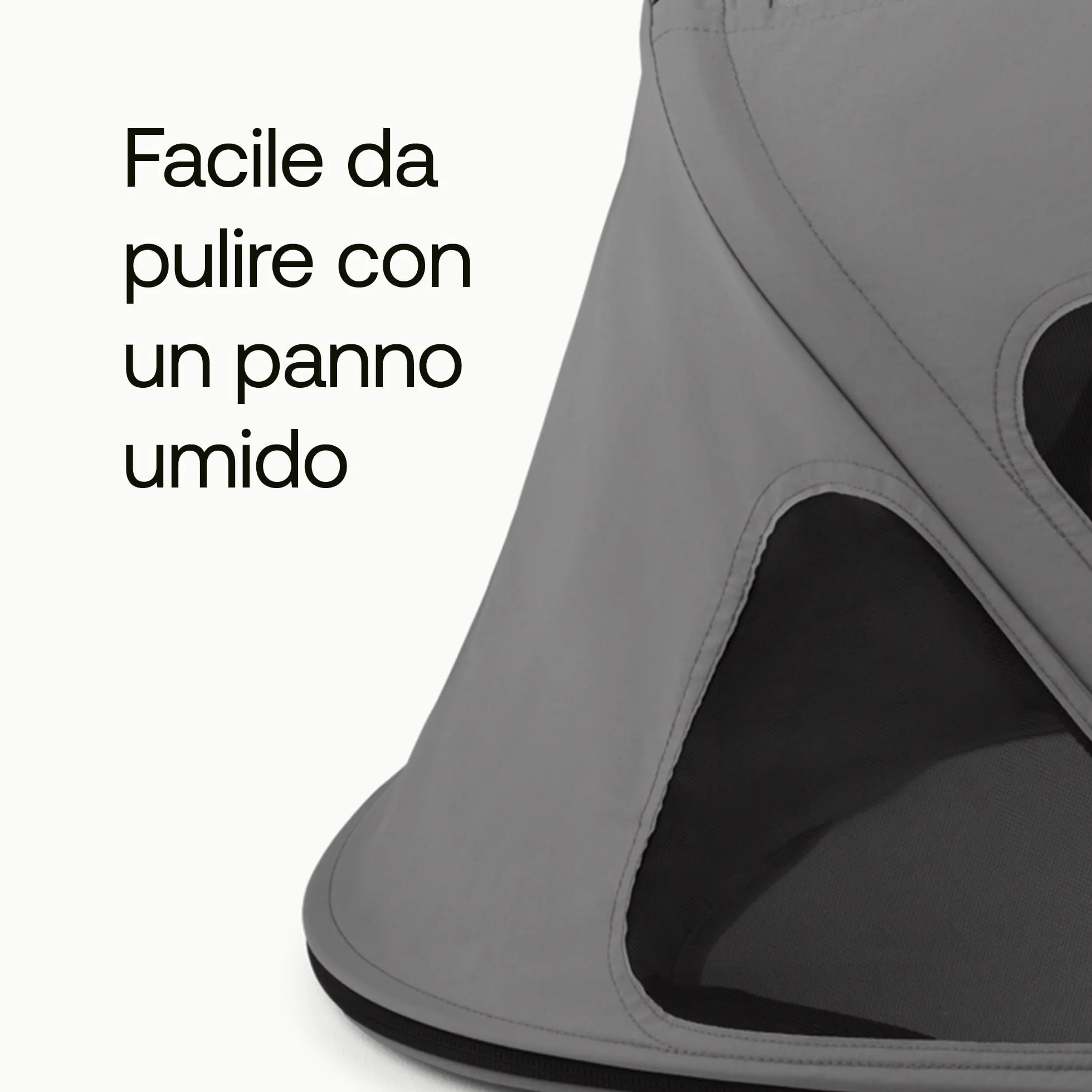 Bugaboo Fox Cappottina Breezy, Estensibile per una maggiore copertura e una Protezione Solare ottimale, Resistente all'Acqua, Compatibile Con Tutti i Passeggini Fox/Cameleon 3, Moon Grey