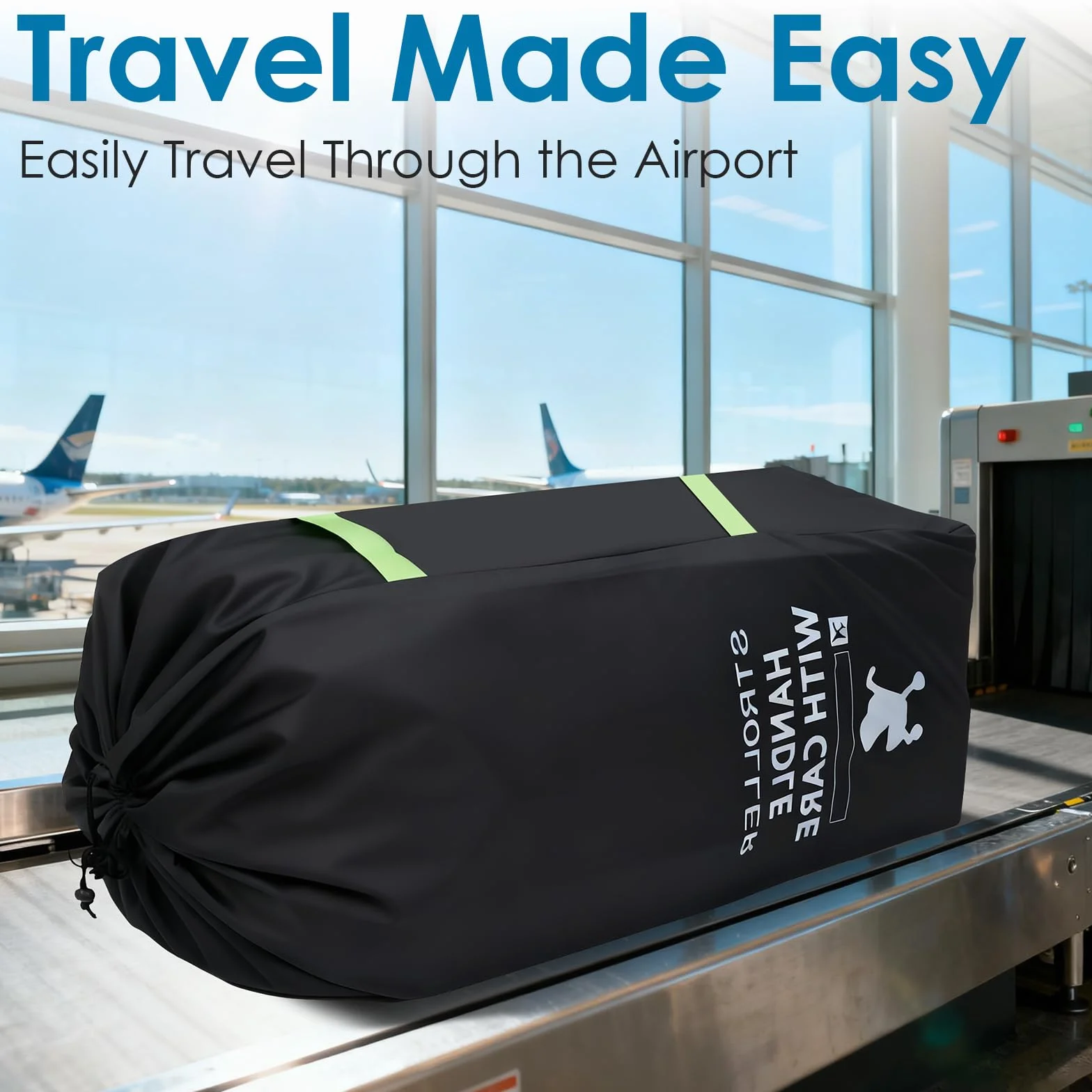Vicloon Borsa da Viaggio per Passeggino,Borsa da Trasporto per Carrozzine,Borsas per Seggiolino Auto Pieghevole,Borsas passegginos,per Passeggino Impermeabile per Aereo Gate Check e Stoccaggio