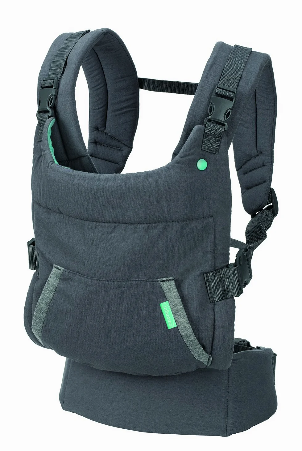Infantino - Marsupio Cuddle Up - Motivo Orso - Ergonomico - Cappuccio Caldo a Forma di Orso Rimovibile - Diverse Posizioni - Regolabile - Confortevole - Facile da Pulire - Per Bambini da 5,4 a 18 kg