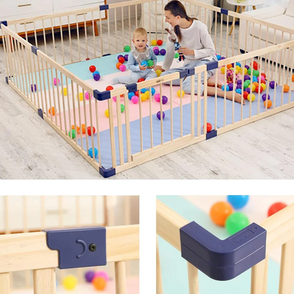 Box per Bambini in Legno Gioco per Bambini all'Interno e all'Esterno Recinto per Bambini Area Giochi Box per Giochi Centro Giochi, Box Portatile BabSafety
