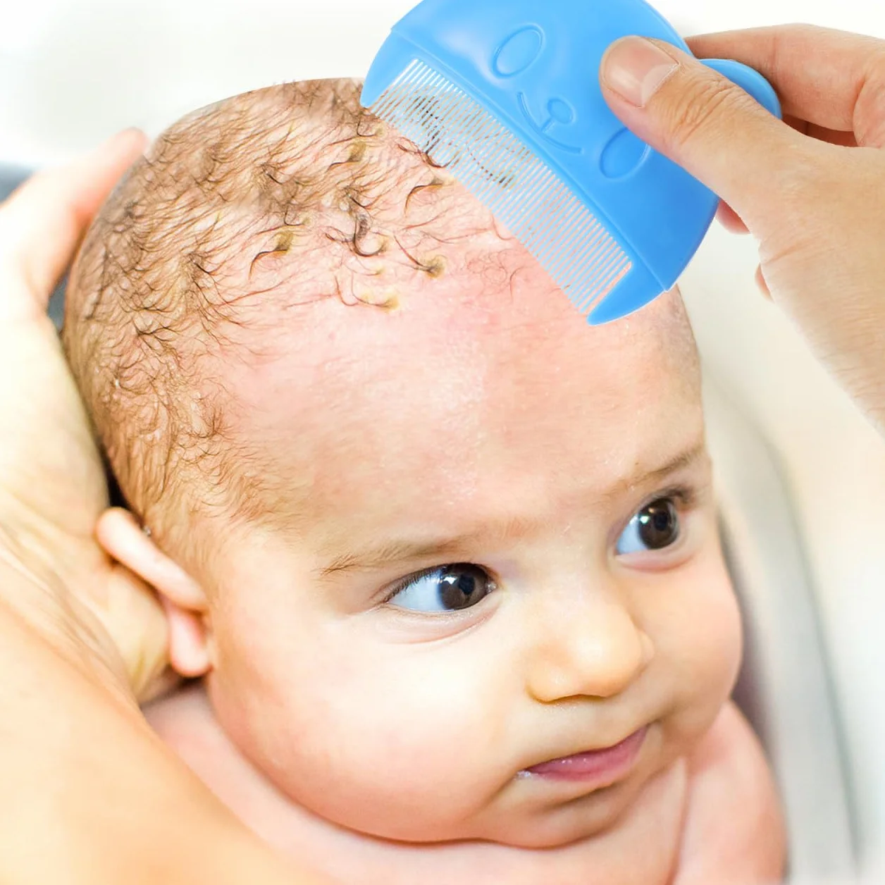 VICASKY Spazzola per il latte per la rimozione della crosta per il bambino, pettine per la rimozione della crosta di latte, pettine per la rimozione del neonato, spazzola per il bambino, spazzola per