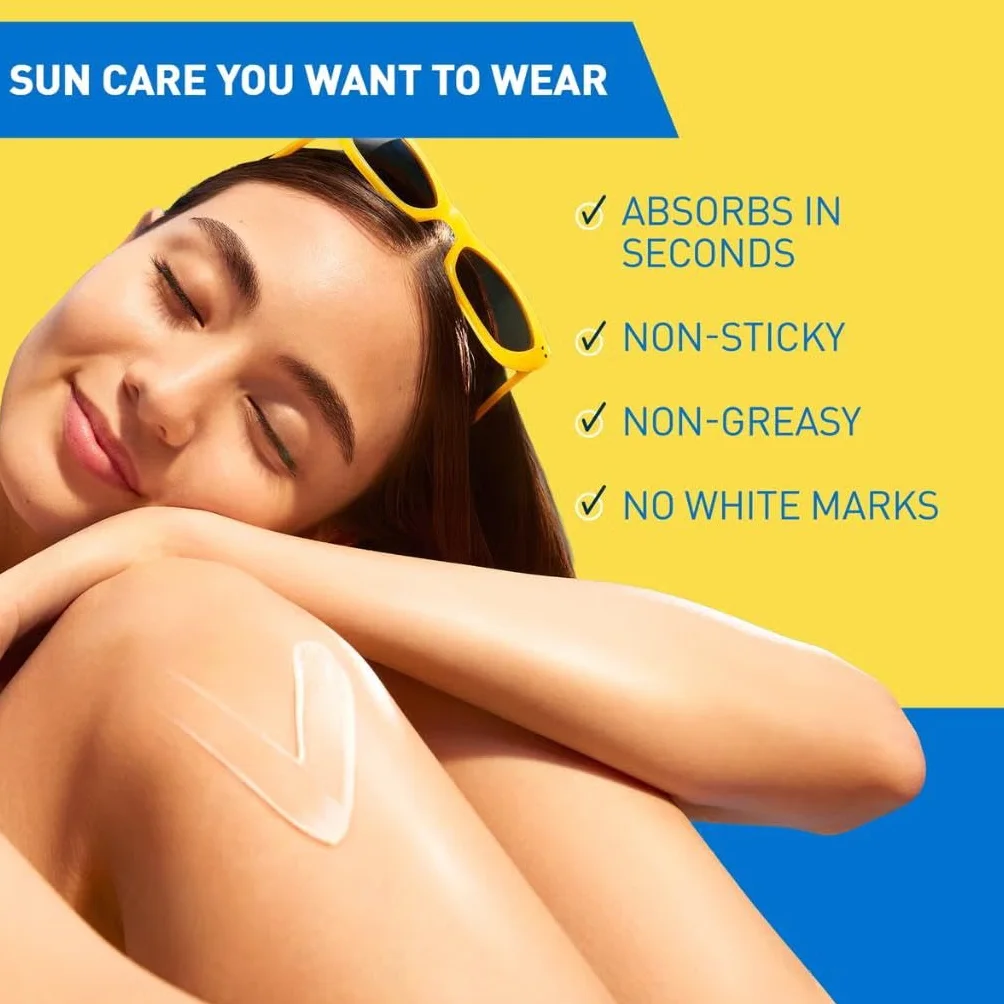 CeraVe Protezione Solare Idratante Invisibile SPF50+, Per Tutte le Tipologie di Pelle, Protezione Molto Alta, Idratazione 24 ore, Texture Leggera e Invisibile sulla Pelle, 177ml