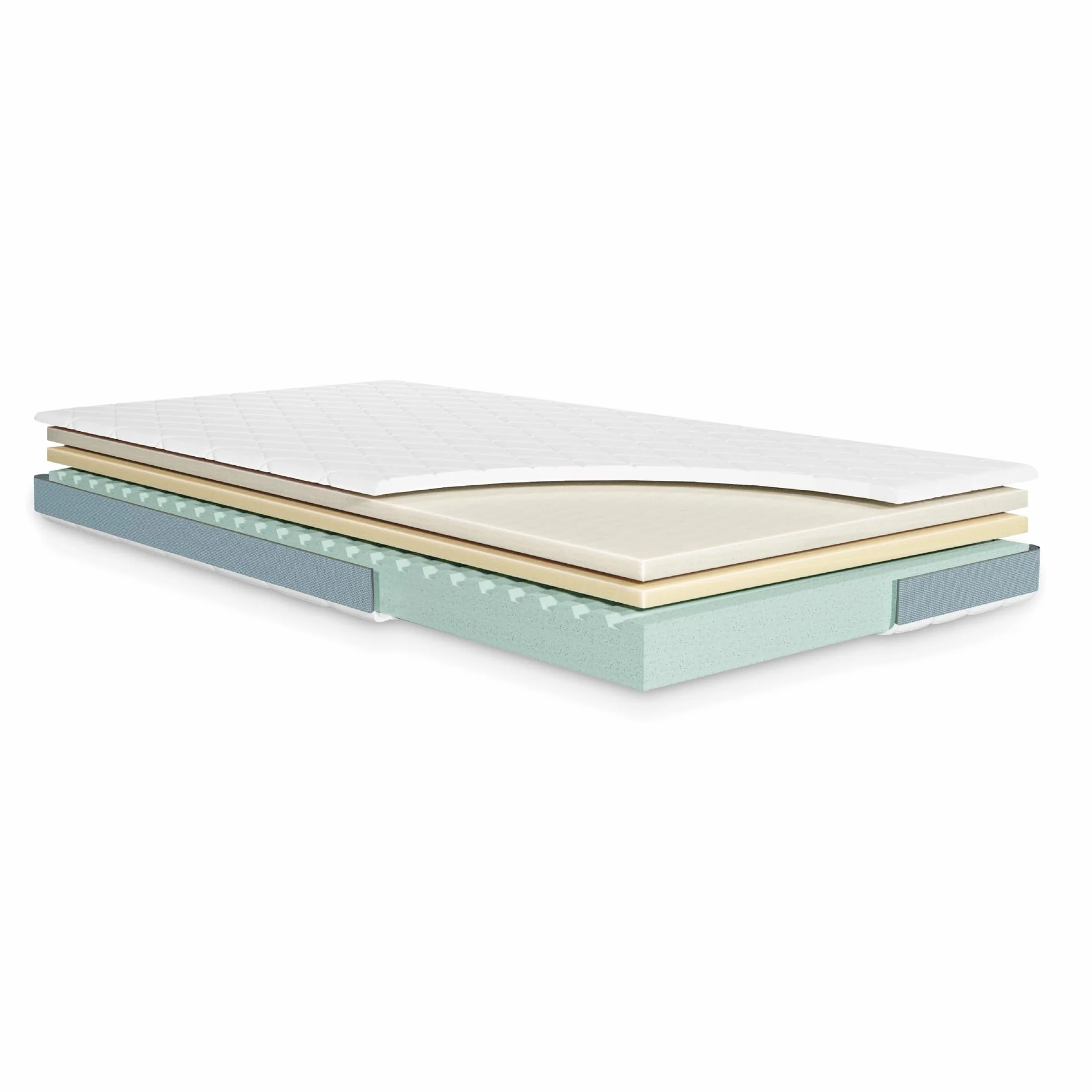 Julius Zöllner Materasso per ragazzi Dr. Lübbe Junior, in memory foam e schiuma fredda per il massimo comfort, Oeko-Tex Standard 100, Made in Germany, dimensioni 120 x 200 cm