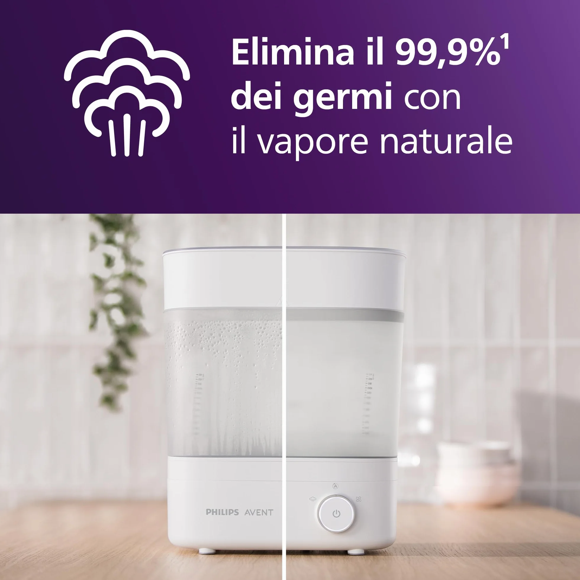 Philips Avent Sterilizzatore e asciugatrice per biberon, rapido e igienico SCF293/00