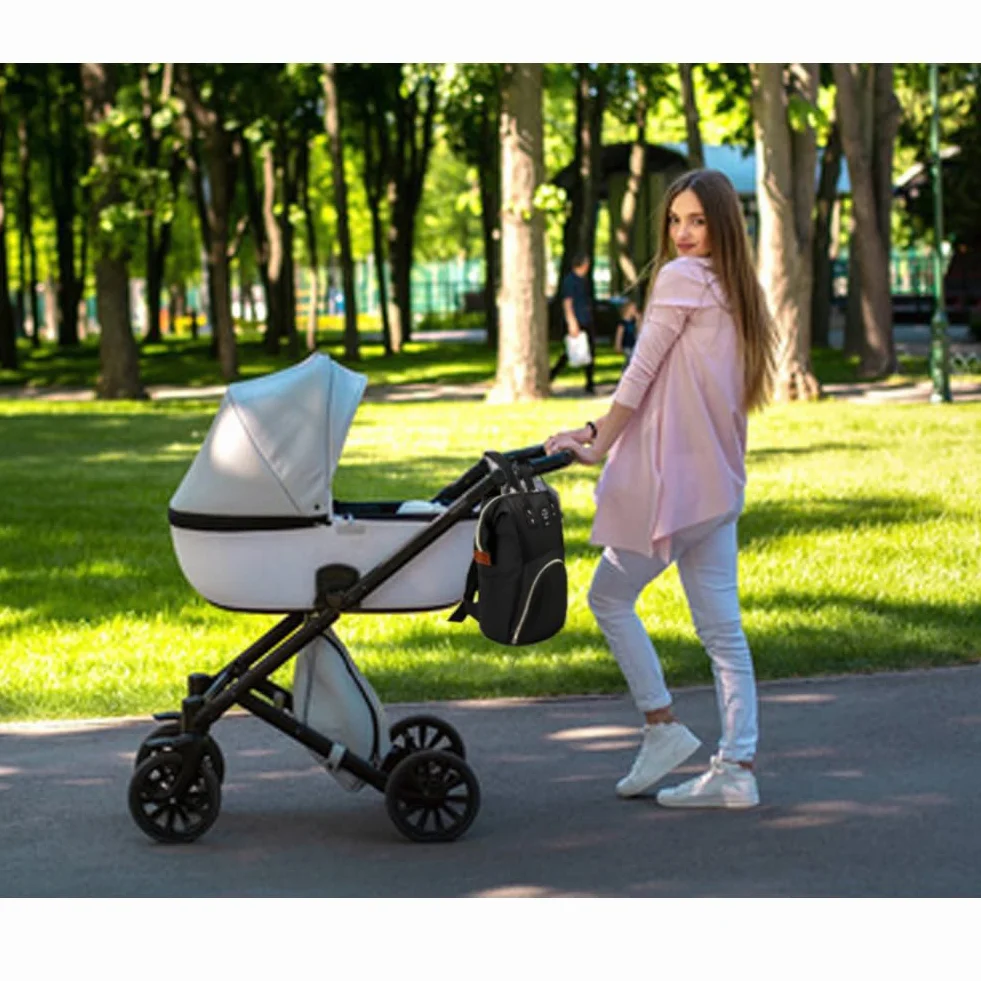 Zaino Fasciatoio Neonato Grande Multifunzione - Borsa Maternità Portatile Passeggino Mamma - Organizer Pannolini Cambio Viaggio Universale - Neonati Salviette Bag Family Baby