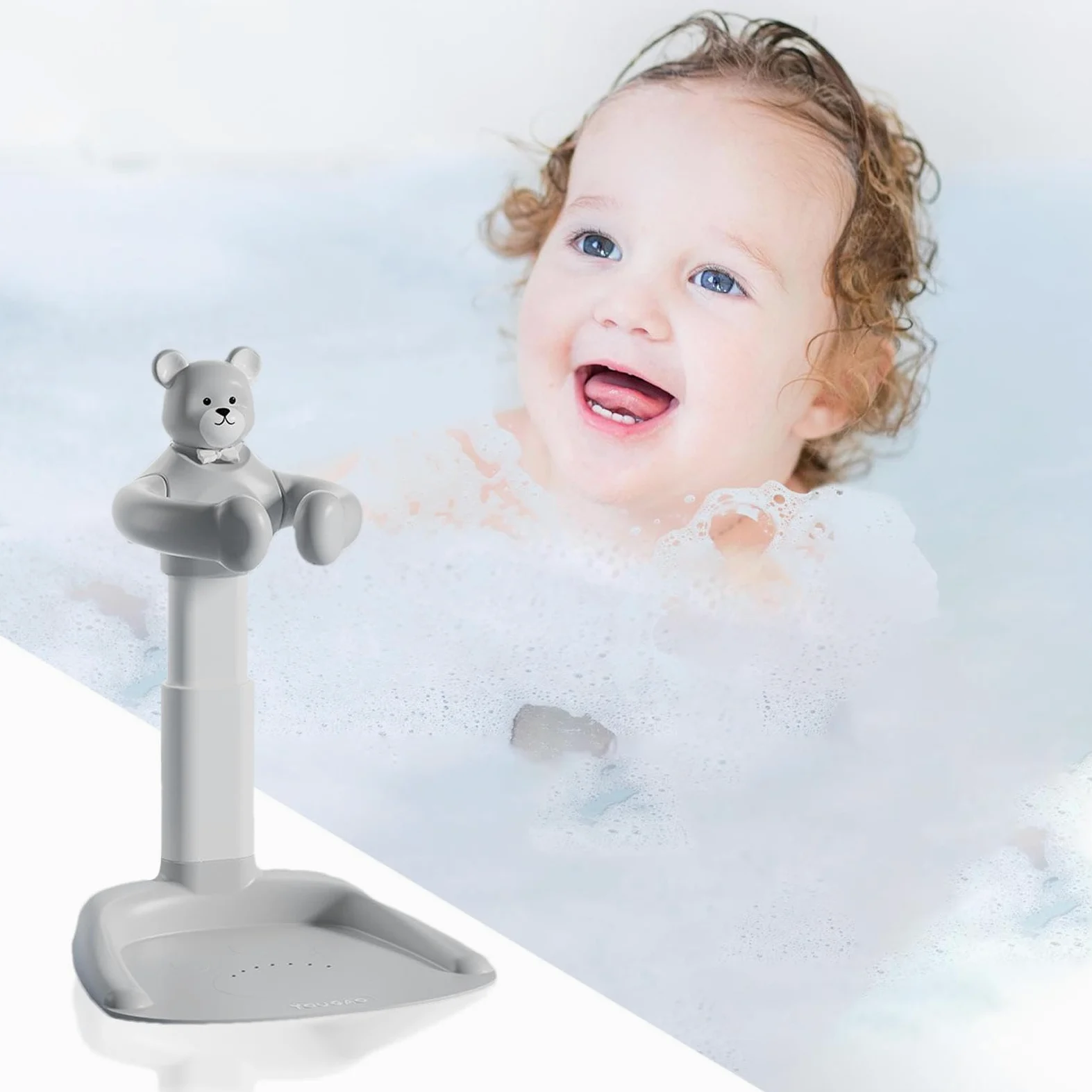 Supporto da bagno per, supporto per bagnetto | Supporto per bagnetto Base antiscivolo In piedi,Maniglia per sedia da bagno con maniglia per sedia portatile regolabile per la mamma