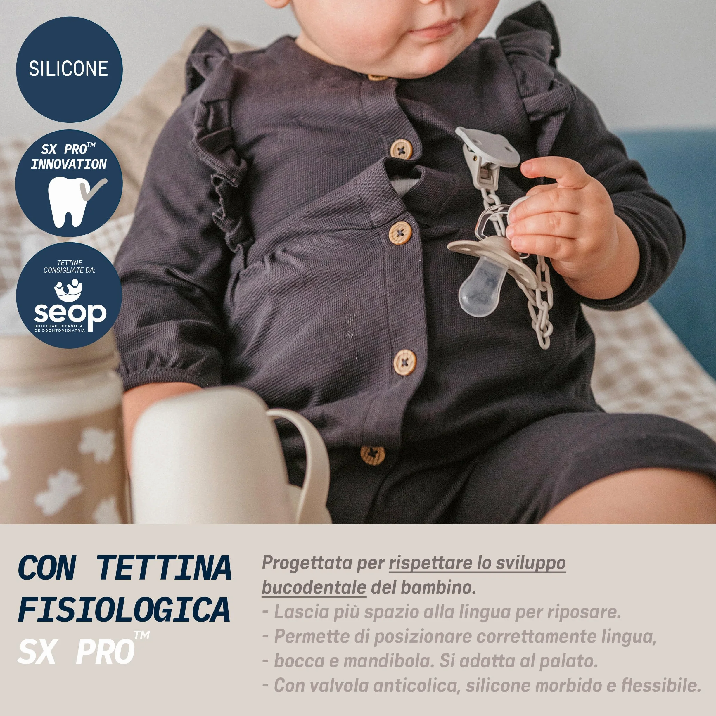Suavinex, Set di Biberon per Neonati, Confezione Regalo: 2 Biberon da 270 ml + 2 Biberon da 150 ml + Ciuccio 0-6 Mesi, Tettarelle Fisiologiche SX Pro in Silicone, 5 Pz, +0M, Birdies Rosa