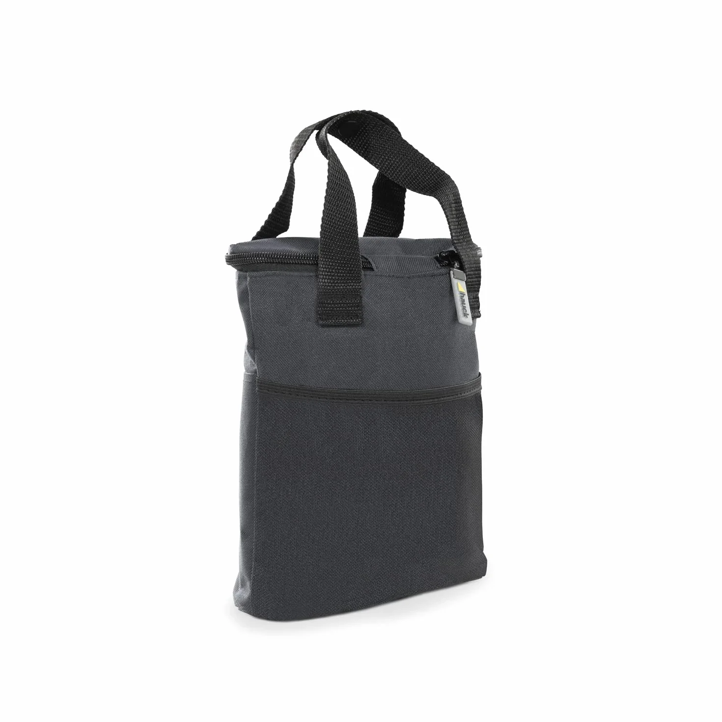 hauck Refresh Me 2, Nero - Borsa Termica Biberon e Bottiglie, Custodia Doppia 10 x 19 x 23 cm, Isolata per Caldo e Freddo, con Tasca Rete e Gancio per Passeggino, Accessorio Neonato da Viaggio