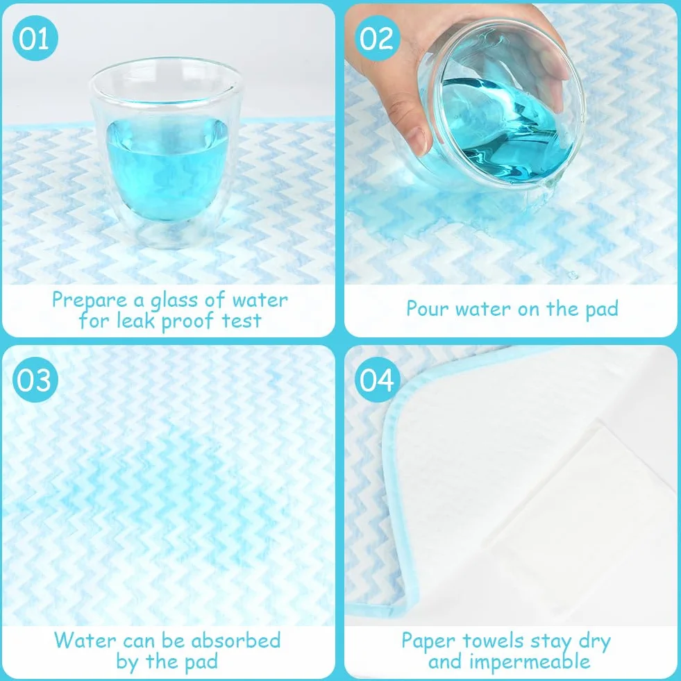Aolso Coprimaterasso per bambini, 70 x 90 cm, per bagnare il letto, assorbire l'acqua, per bambini, per addestramento al WC (blu)