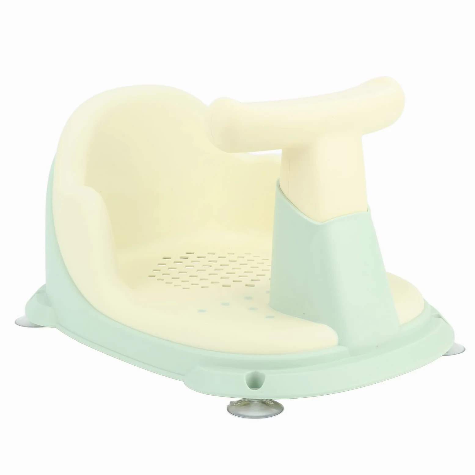 VGEBY Seggiolino da Bagno in Plastica per Neonati, Schienale Regolabile e | Materiale Plastico Antiscivolo, Adatto a Vasche standard. Design Leggero e Pieghevole per Facile riporlo. Compatibile con