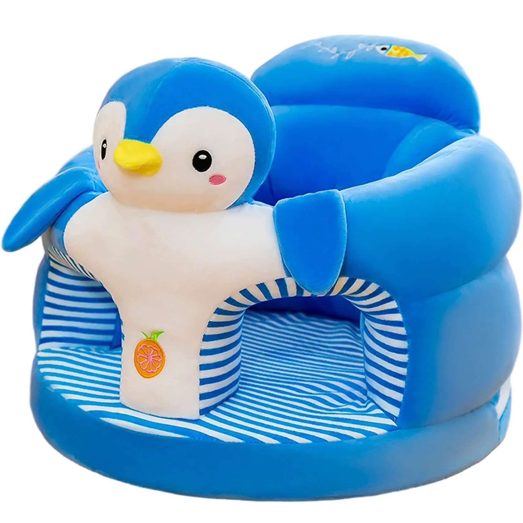 Seggiolino Sit Me Up per Neonato Pinguino Cartone Animato Supporto per Baby Sitting per Neonati 0-36 Mesi Sedia Morbida per Camera da Letto Soggiorno Asilo Nido Appartamento
