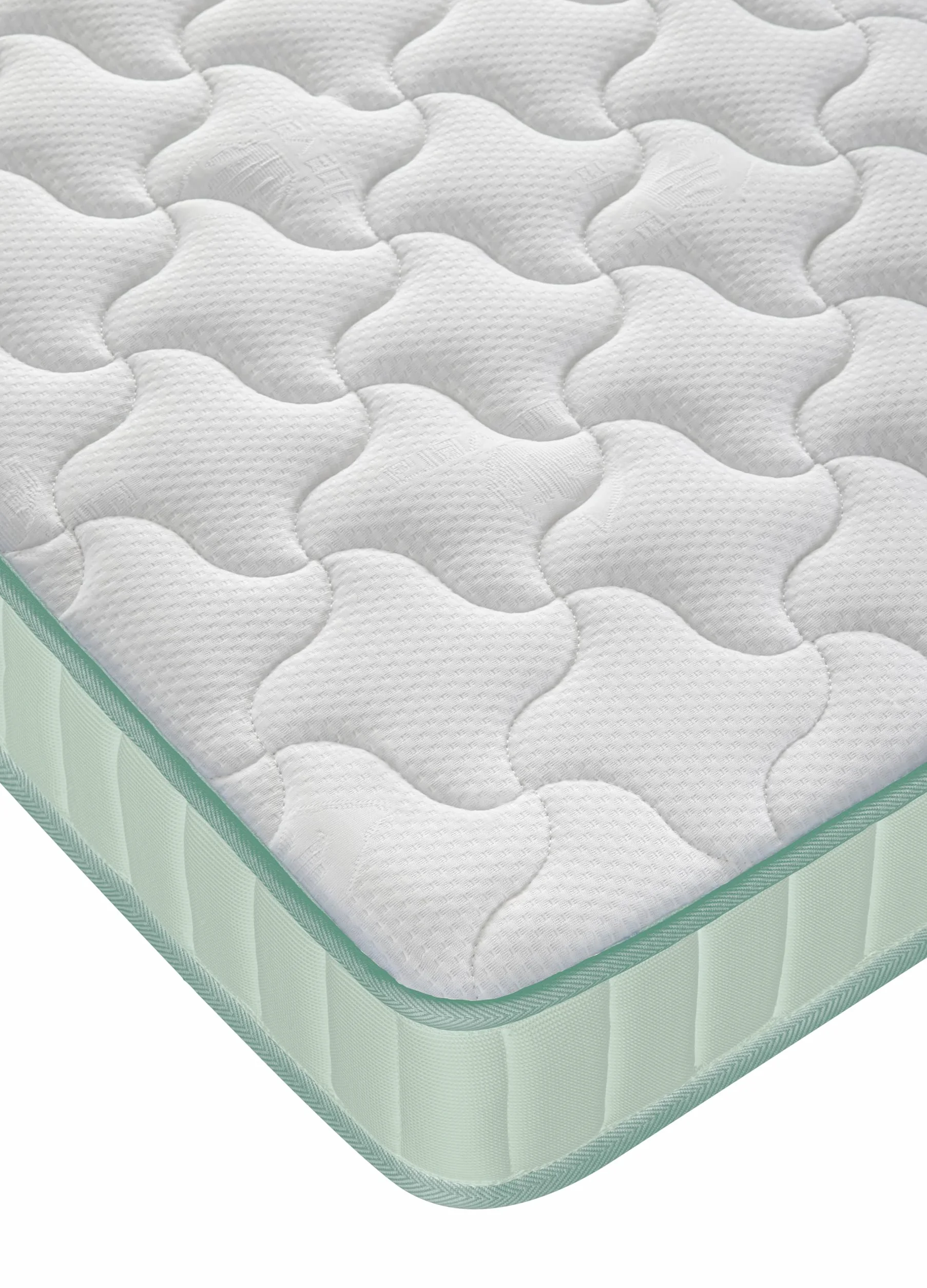 Dormio - Materasso per lettino viscoelastico traspirante, antiacaro, antibatterico. Nucleo eliocel puro ad alta densità. Dimensioni: 70 x 140 x 12 cm.