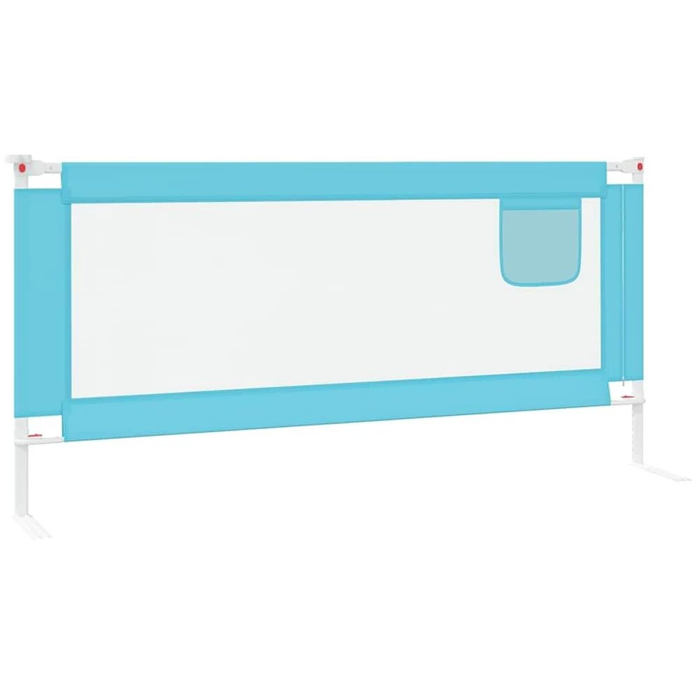 ACAGALA Sponda di protezione per letto da 200 cm, regolabile in altezza 70-95 cm, protezione anticaduta, per bambini e neonati, rete traspirante, protezione per bambini, blu