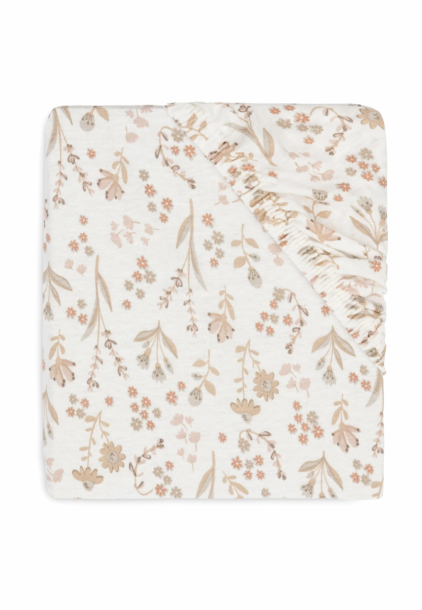 Jollein Lenzuolo con angoli elasticizzati in jersey, per culle, Bloomy, 40 x 50 x 80 x 90 cm, 100% cotone, certificato Oeko-TEX
