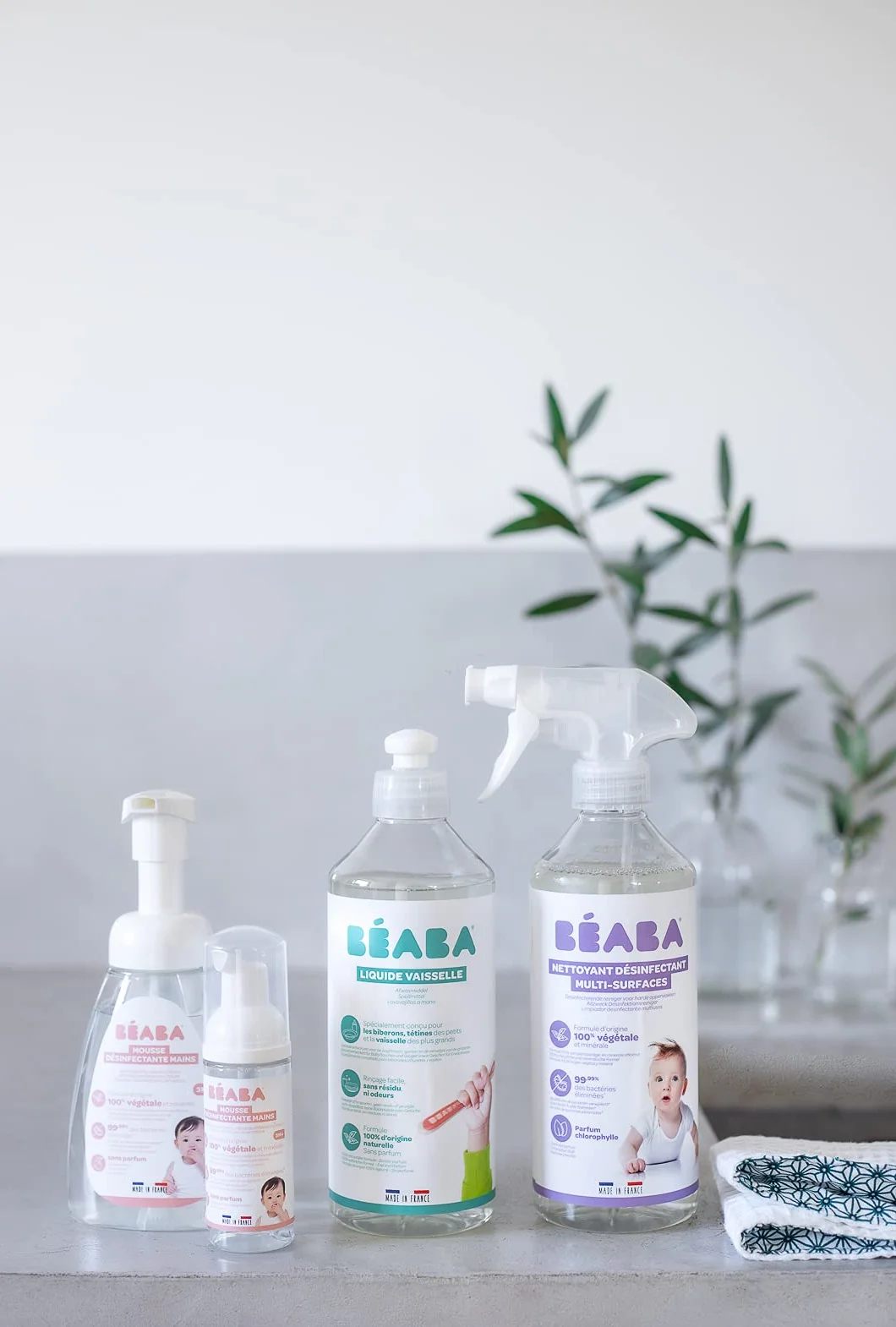BÉABA, Detergente per biberon e accessori per la pappa, 100% di origine naturale, prodotto in Francia, senza profumo, flaconi 100% biodegradabili, lotto di 2x500 ml