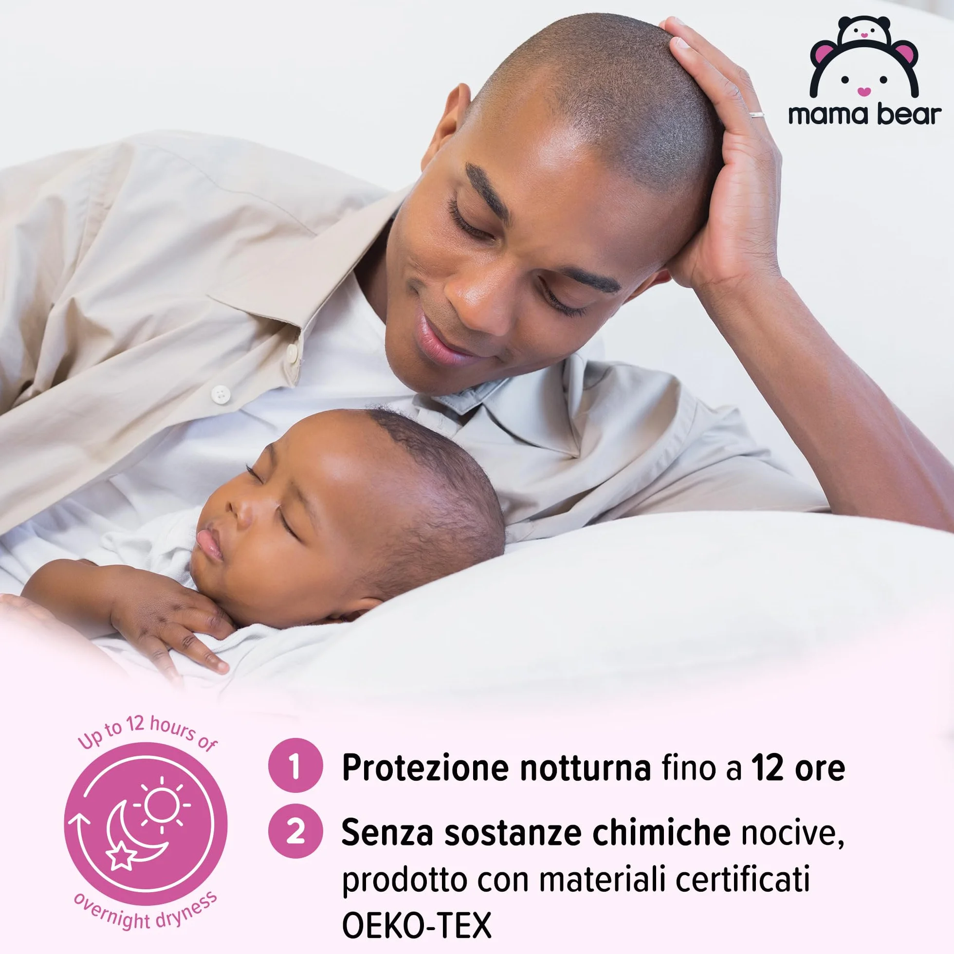 Marchio Amazon - Mama Bear Disney Pannolini ultra-asciutti, Taglia 5+ (11-17 kg), Bianco, 72 Unità