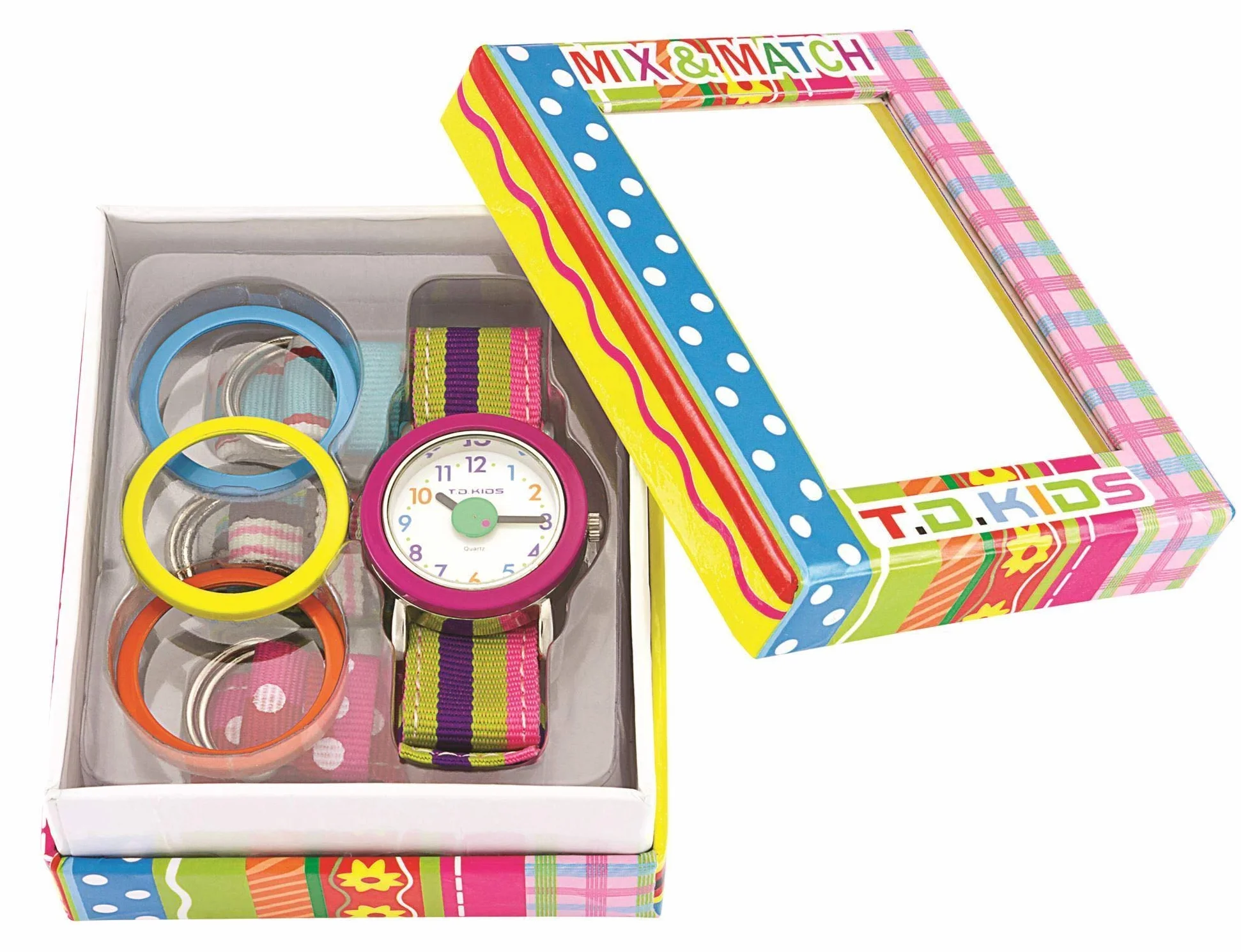 Tdw0028 ' Mix And Match 'Orologio con Intercambiabili Viso Bordo e Fascia
