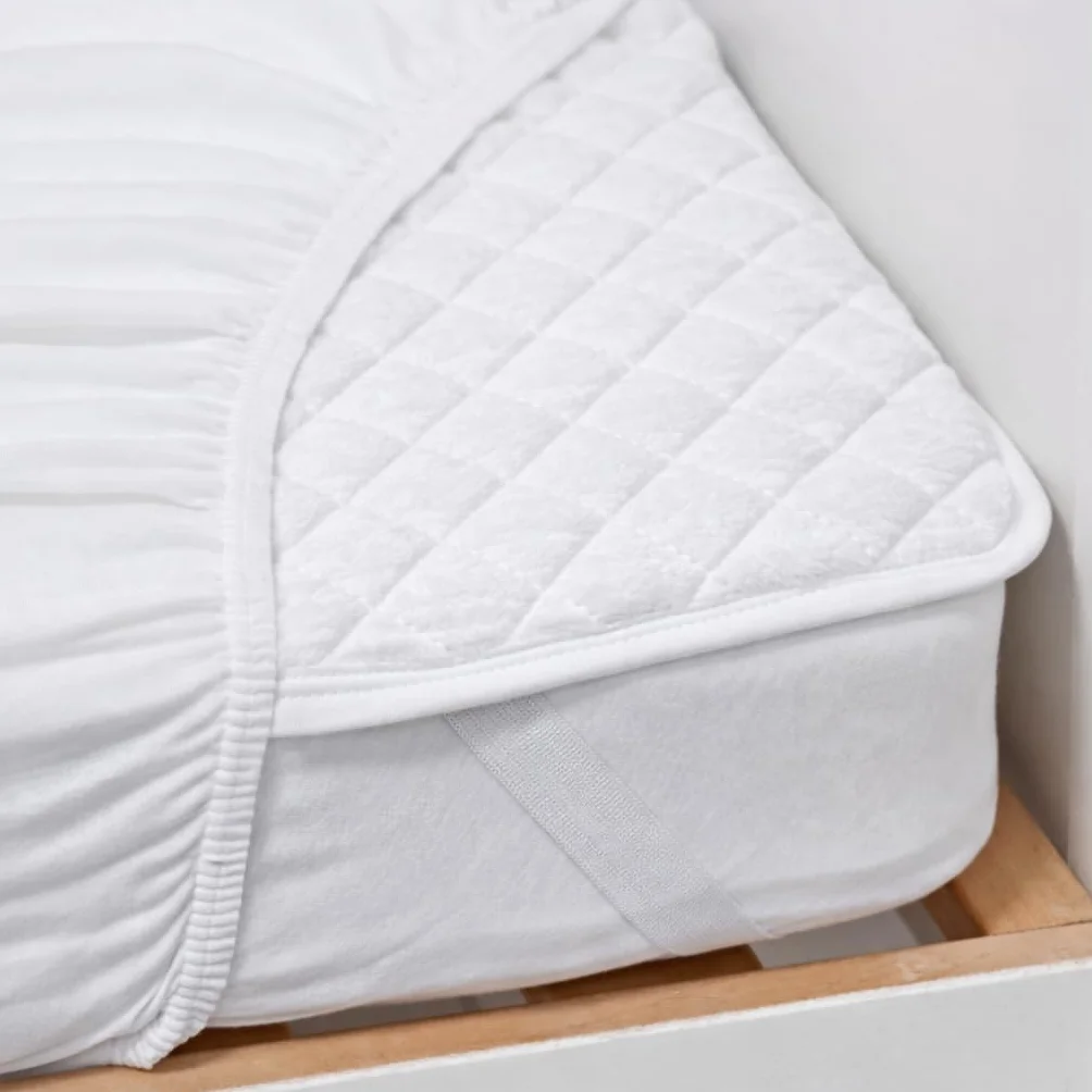 Coprimaterasso Per Lettino in Pile per Maggiore Comfort e Calore nel lettino| 120 x 60 cm | Vello Traspirante e Rovescio in Imbottitura di Qualità Con Cinghie sui Bordi - Fatto in Portogallo