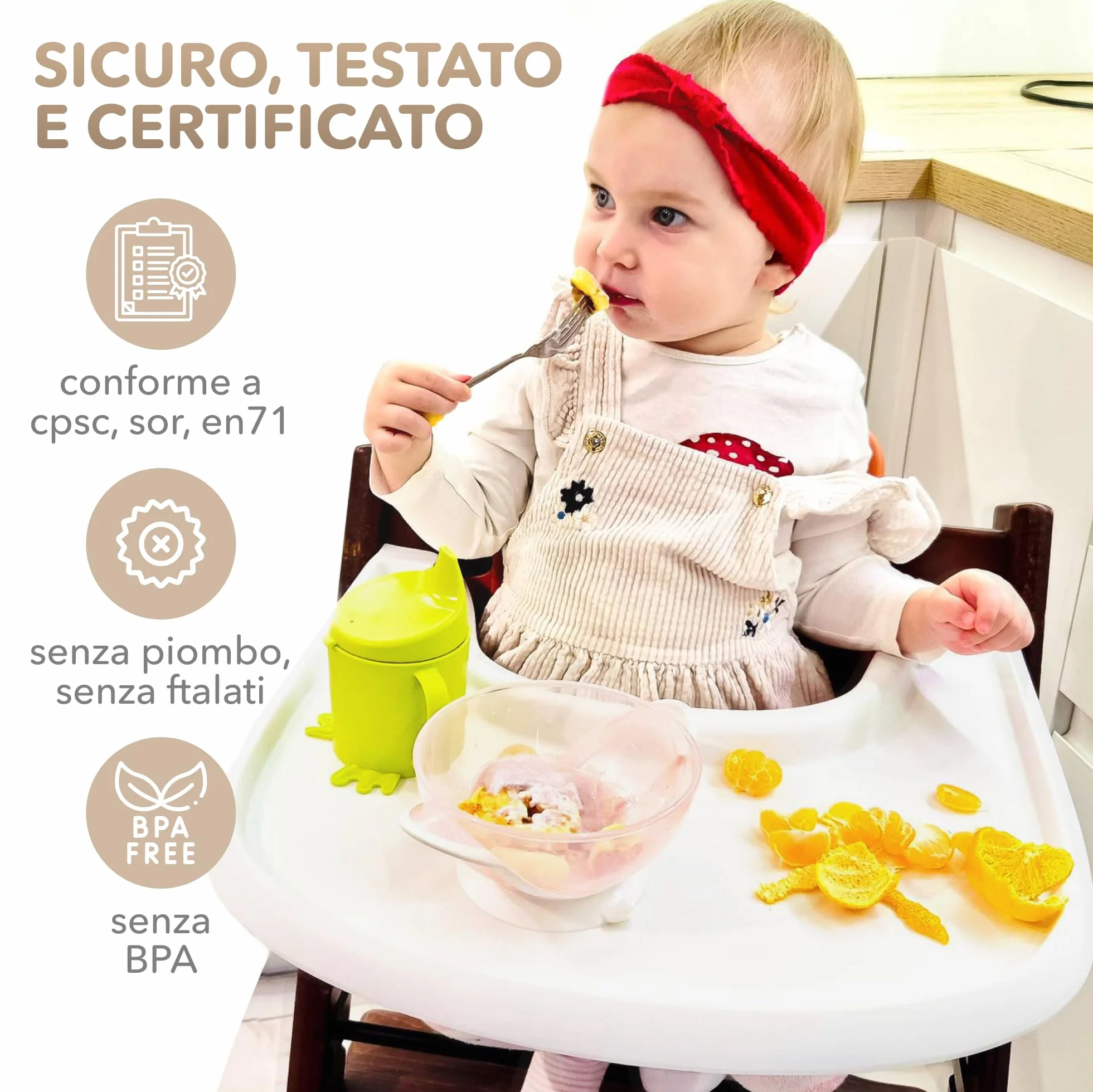 Vassoio per seggiolone compatibile con la sedia Stokke Tripp Trapp – non compatibile con piatti a ventosa – design ergonomico curvo, bianco opaco, senza BPA, facile da montare