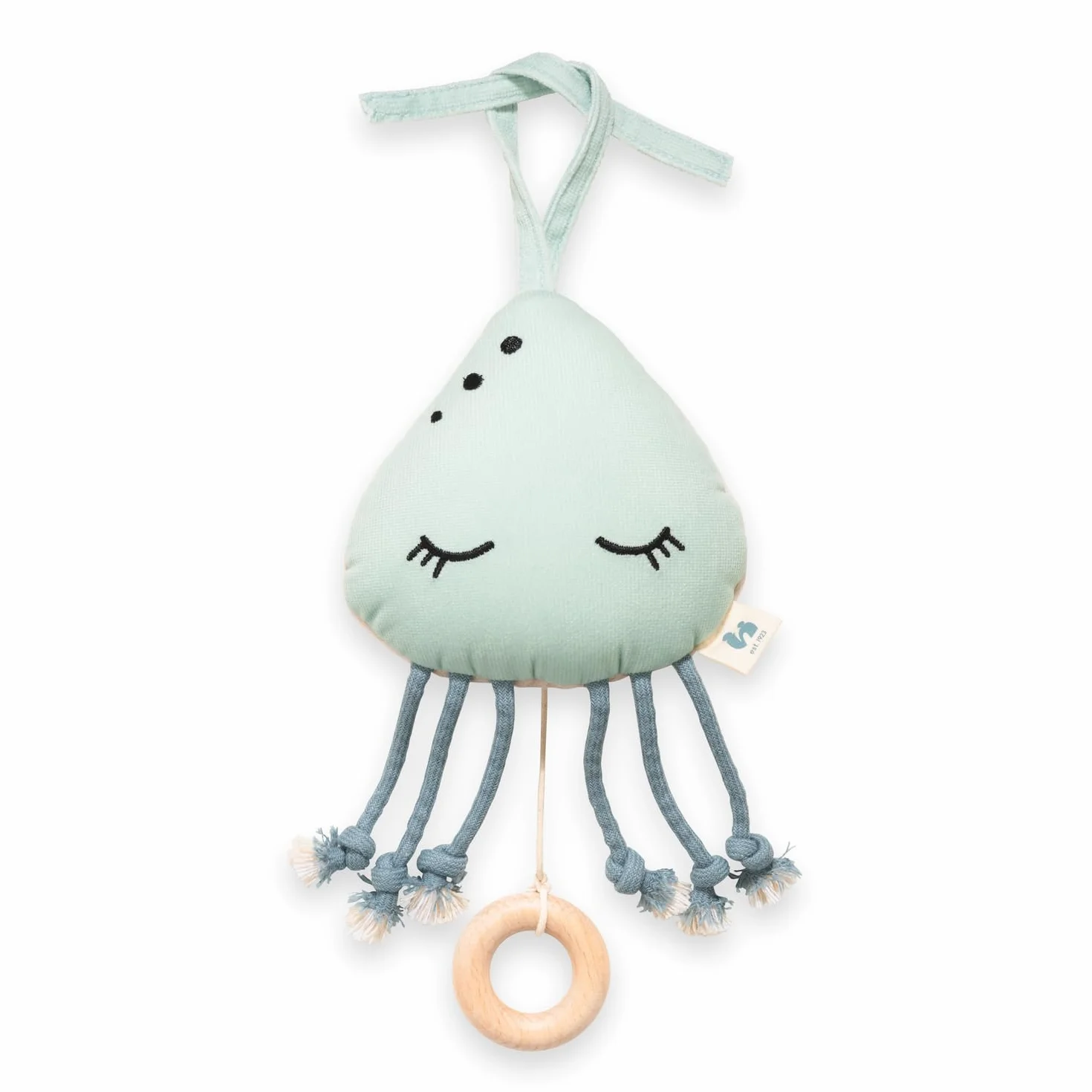 hauck Carillon Neonati Cuddle N Sleep - Giocattolo Sonaglio da Appendere con Meccanismo Musicale - Ninna Nanna Brahms (Durata 2 Min.), Rimovibile - Sonaglio Neonato Senza Batterie - Medusa