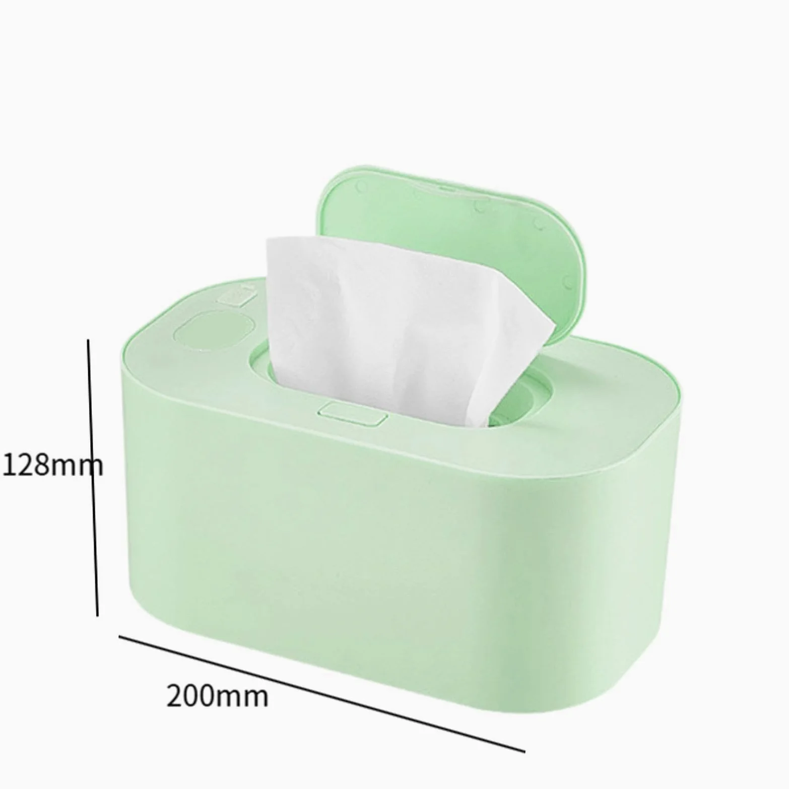 Generic Scalda Salviettine, Scalda Carta Igienica, Dispenser Termico per Salviettine Umide Calde, Scatola di Salviettine Riscaldate per Uso Esterno, Verde, Taglia unica bambino
