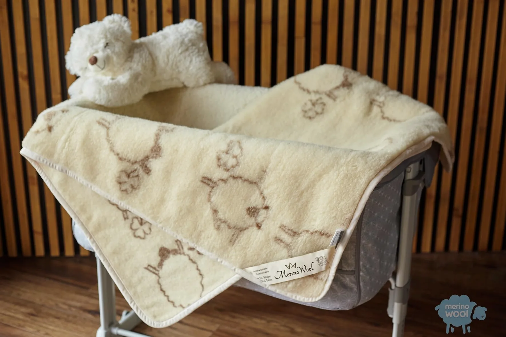 WOOLMARKED, coperta in lana merino per bambini, 140x100 cm, prodotto naturale
