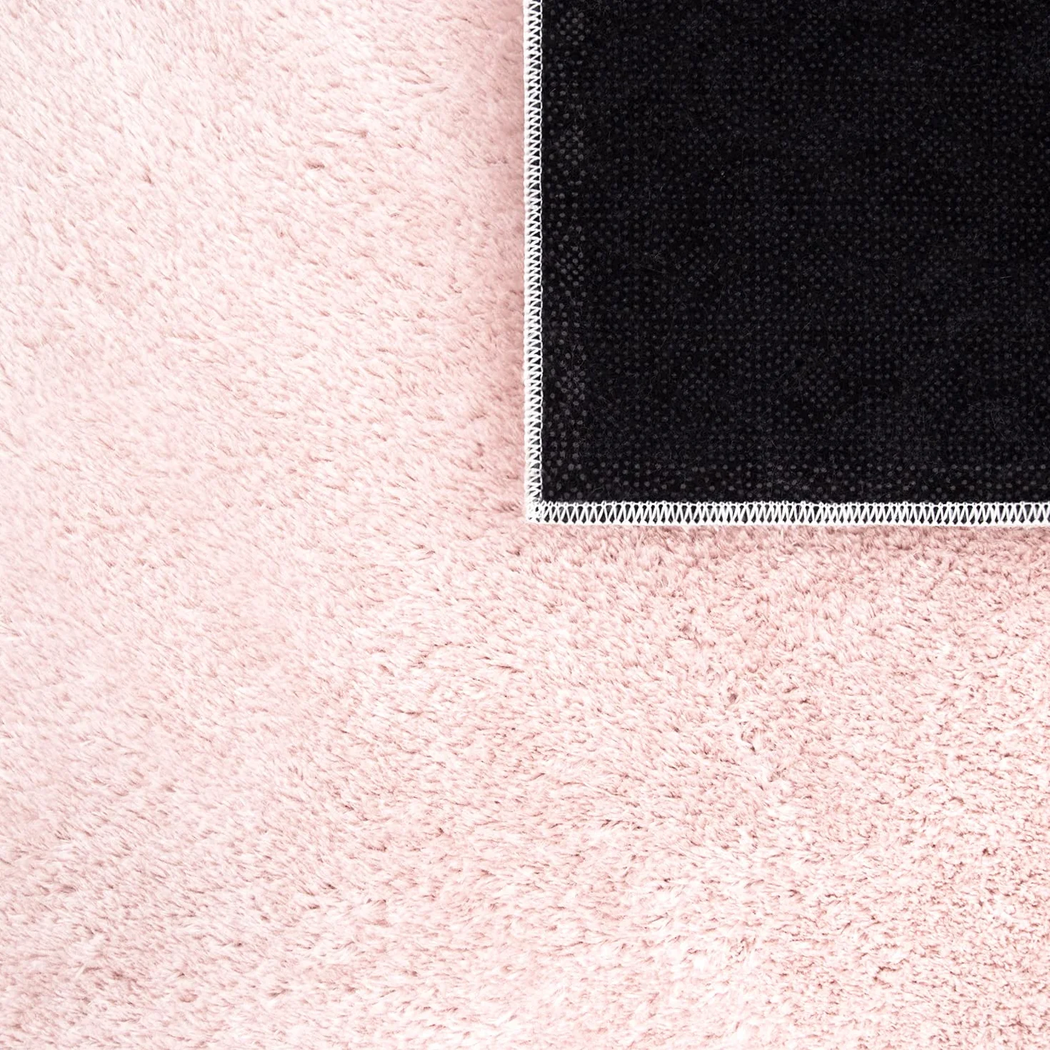 TT Home Tappeto Stanza Bambini Lavabile Moderno Pastello Monocromatico Antiscivolo Soft, Colore:Rosa, Dimensione:60x100 cm