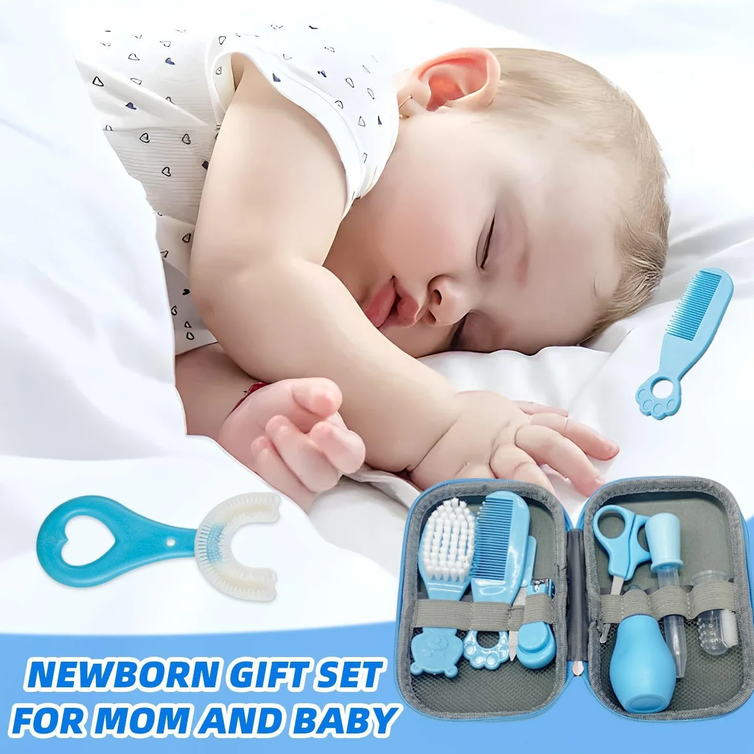 1 set da bagno per bambini, 2 spazzolini da denti per bambini, prodotti per bambini portatili da esterno, kit per la salute e la bellezza del bambino, accessori per neonati