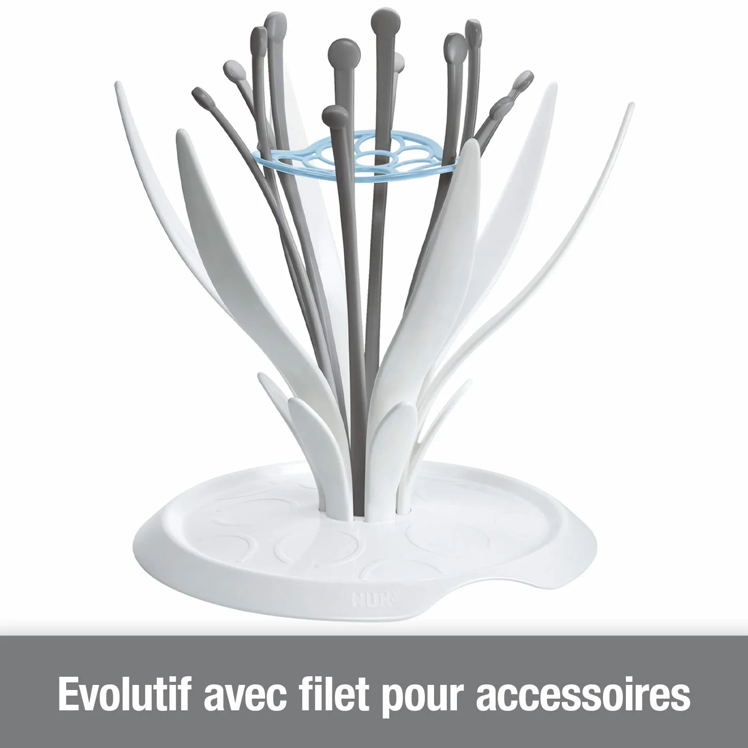 NUK - Scolapiatti per biberon Multi Dry, per 6 biberon