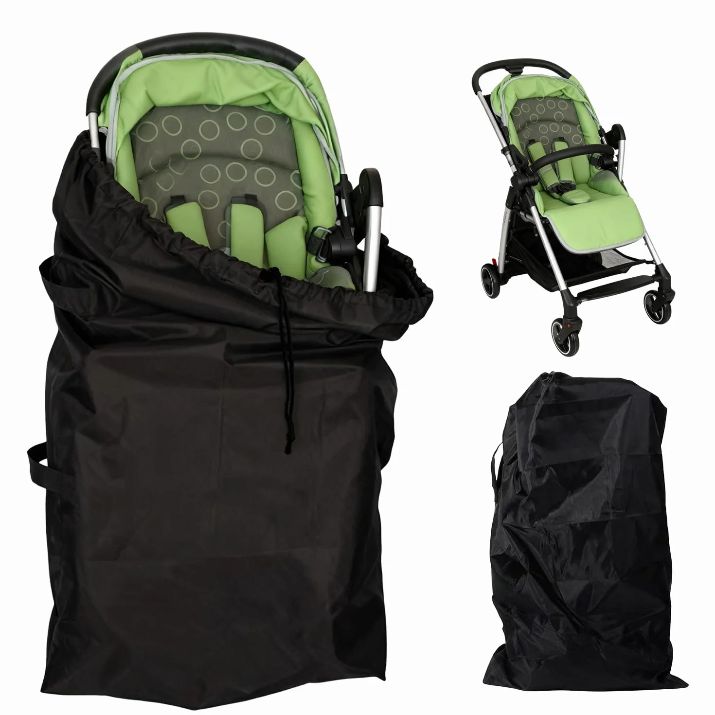 Borsa da Viaggio per Passeggino,Borsa Trasporto Passeggino Impermeabile con Tracolla, Custodia Universale per Carrozzina da Viaggio, Protezione per Aereo e Outdoor - Dimensioni: 114 x 39 x 30 cm.