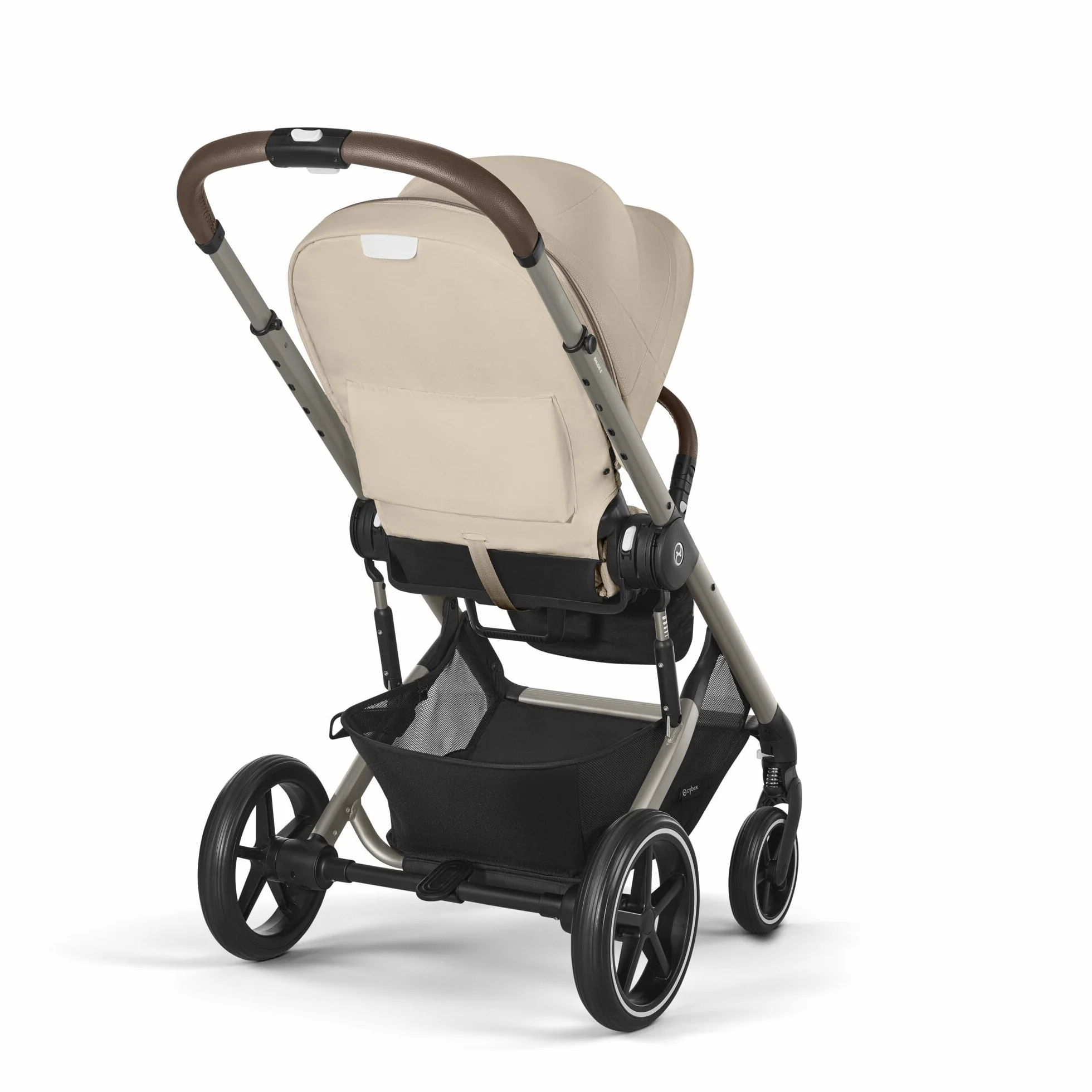 CYBEX Gold Balios S Lux Passeggino, Posizione Reclinabile Ergonomica, Sistema di Cinture con Una Sola Mano, Dalla Nascita Fino a 22 Kg (Circa 4 Anni), Almond Beige