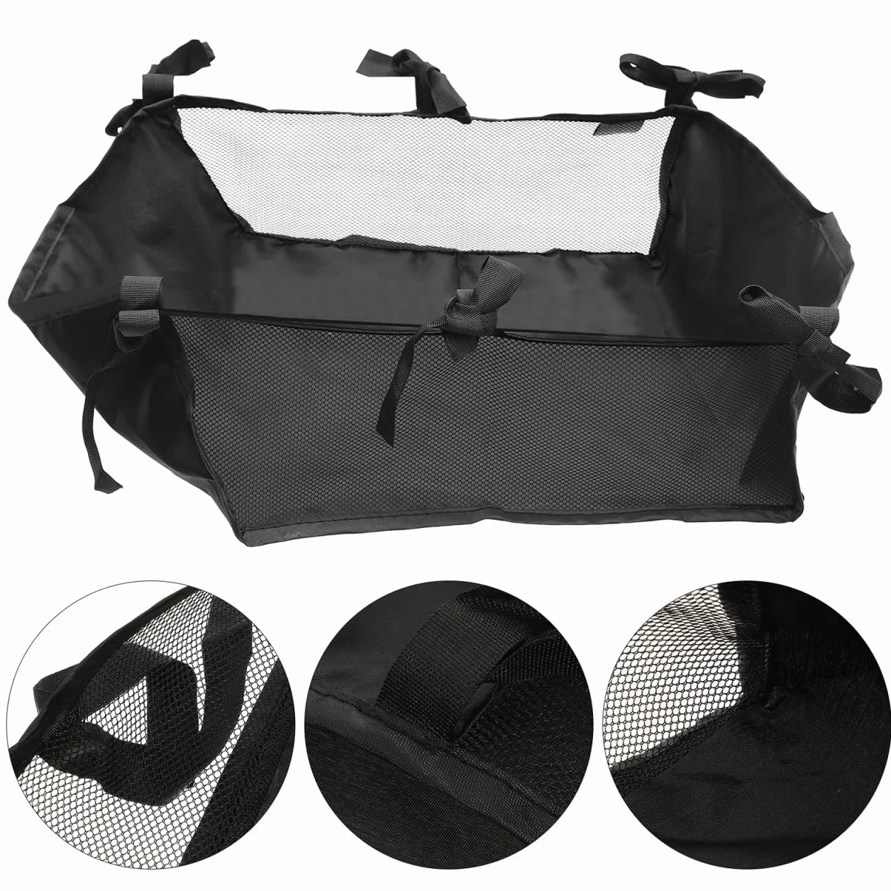 Borsa Passeggino Organizzatore in Oxford Impermeabile Rete Portaoggetti Universale Per Cestino Inferiore Passeggino Nero 13 Pollici Capacità Per Bottiglie Pannolini E Shopping