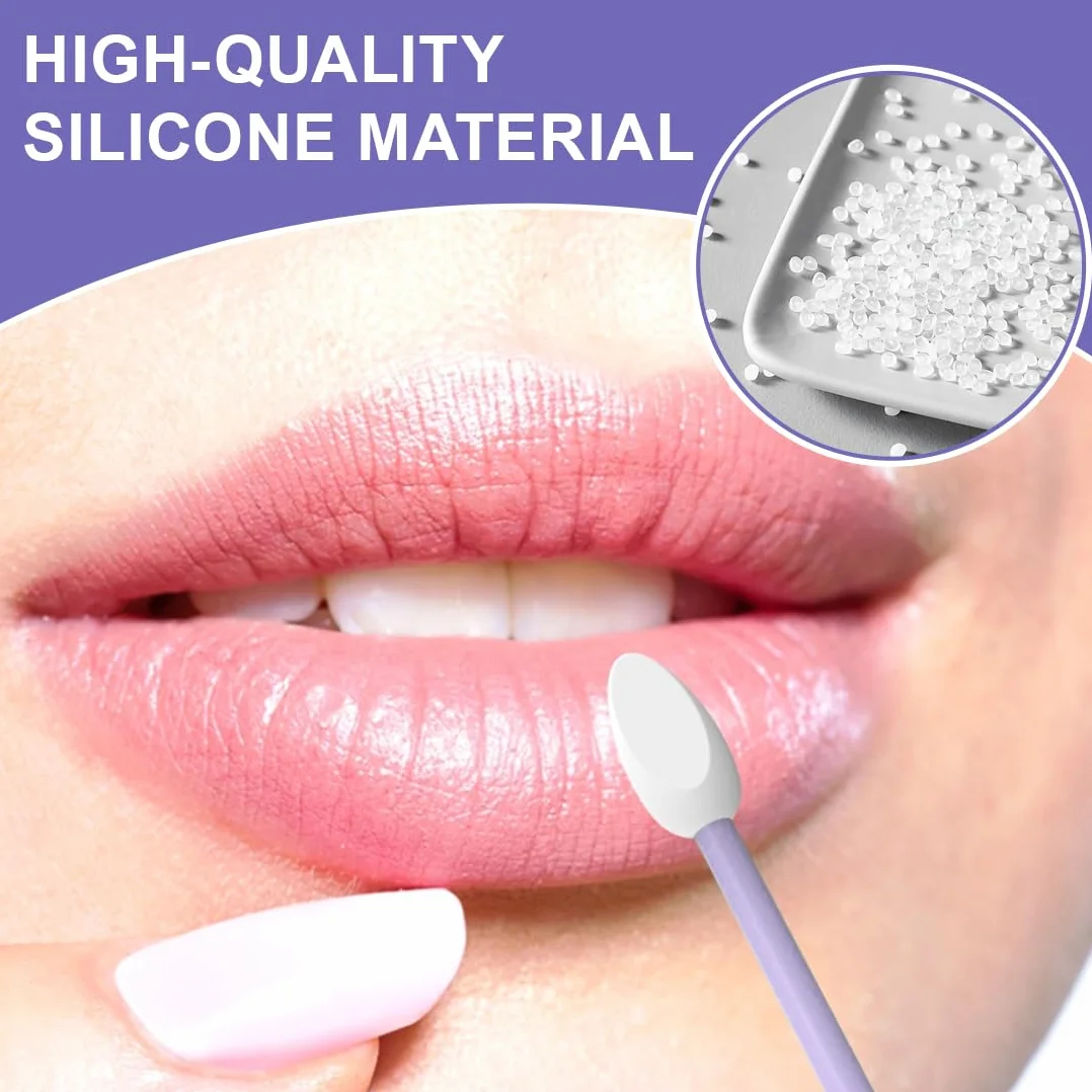 4 Pezzi Bastoncini di Cotone in Silicone Riutilizzabili, Con Specchio, Doppia Spirale per Pulizia Orecchie, Make-Up, Igiene Orale e Dentale (Blu)