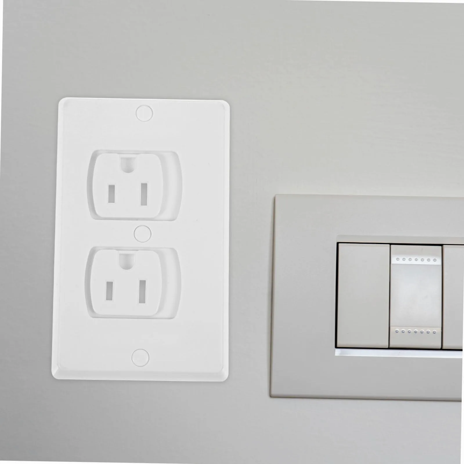 10pezzi Copriprese Elettriche Abs Isolati Resistenti Rotture e Corrosione Coprispina Di Sicurezza Per Ragazzo Ragazza Ragazza Muro Con Viti Copriprese Per Tutta La Casa