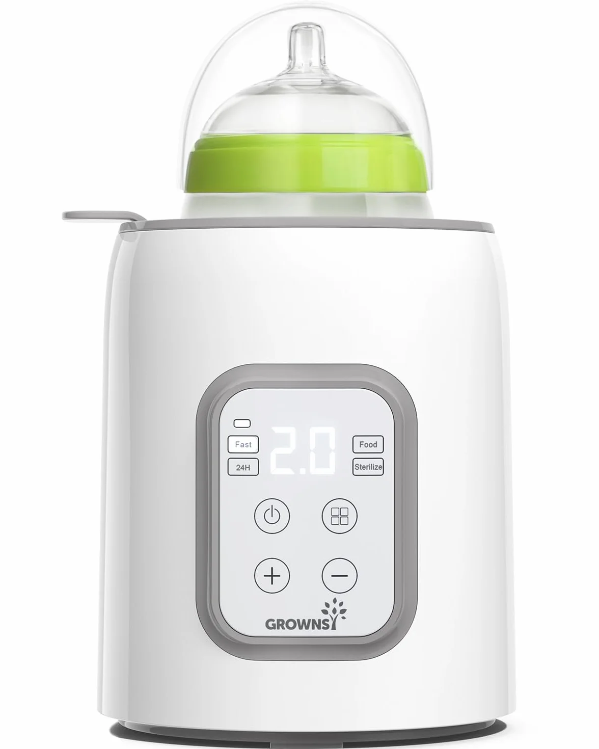 GROWNSY scaldabiberon bambino 8 in 1 scaldabiberon (Grayish White)