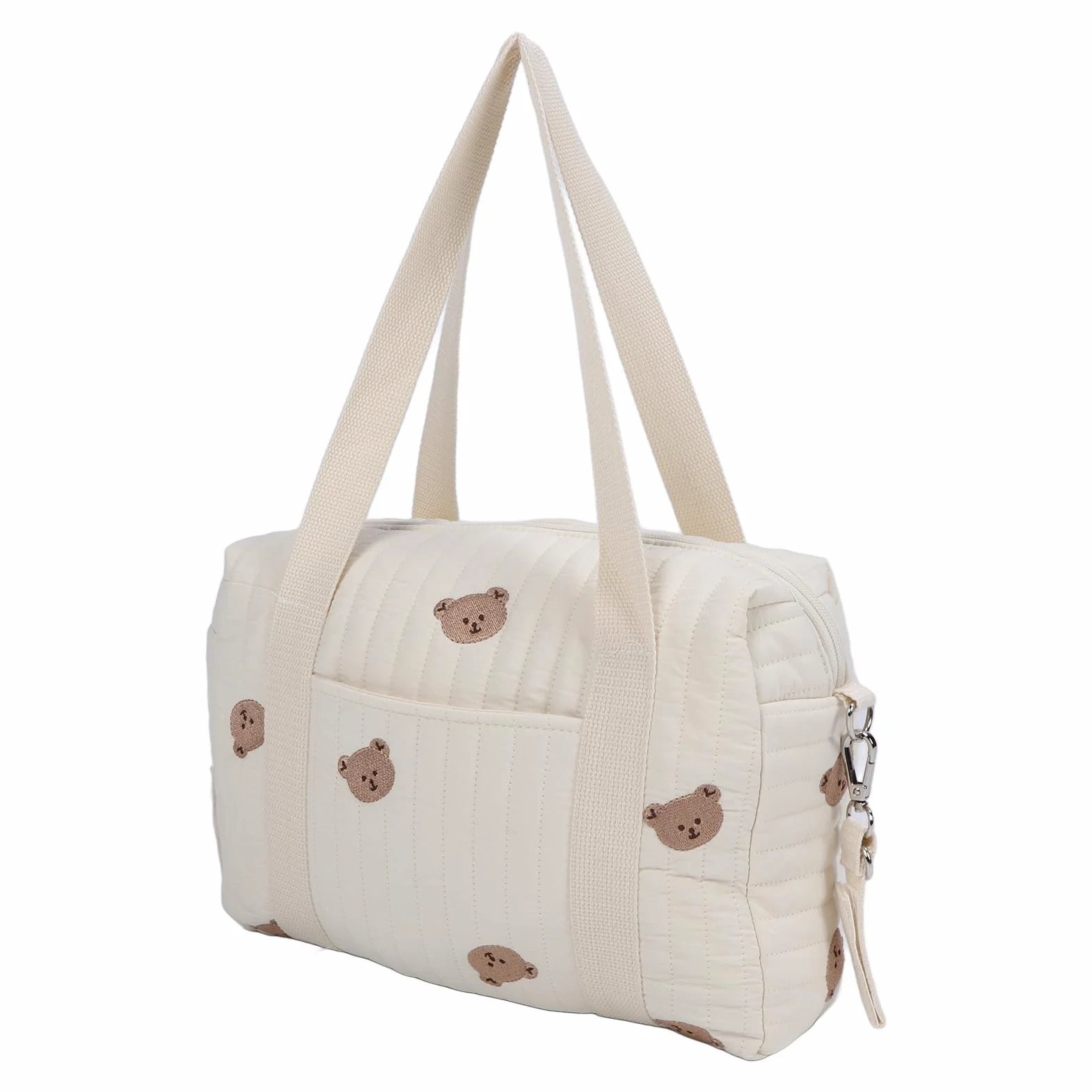 Akozon Passeggino Multifunzionale, Borsa per Passeggino Multiuso, Borsa per Pannolini Riutilizzabile con Ricamo Cerniera