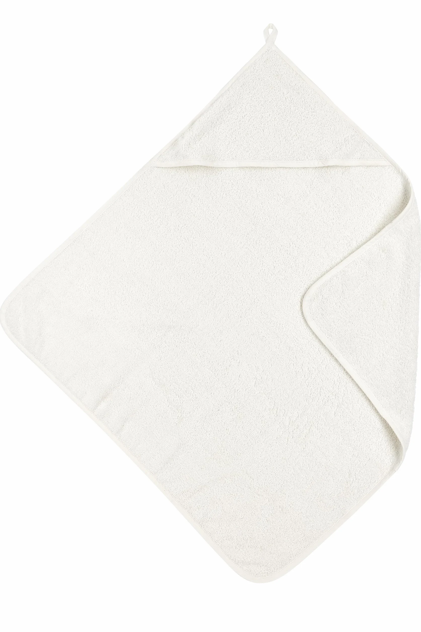 MEYCO Asciugamano con cappuccio in spugna Baby Uni, asciugamano da bagno (in 100% cotone, meravigliosamente morbido, di alta qualità, assorbe l'umidità, dimensioni: 75 x 75 cm), bianco sporco