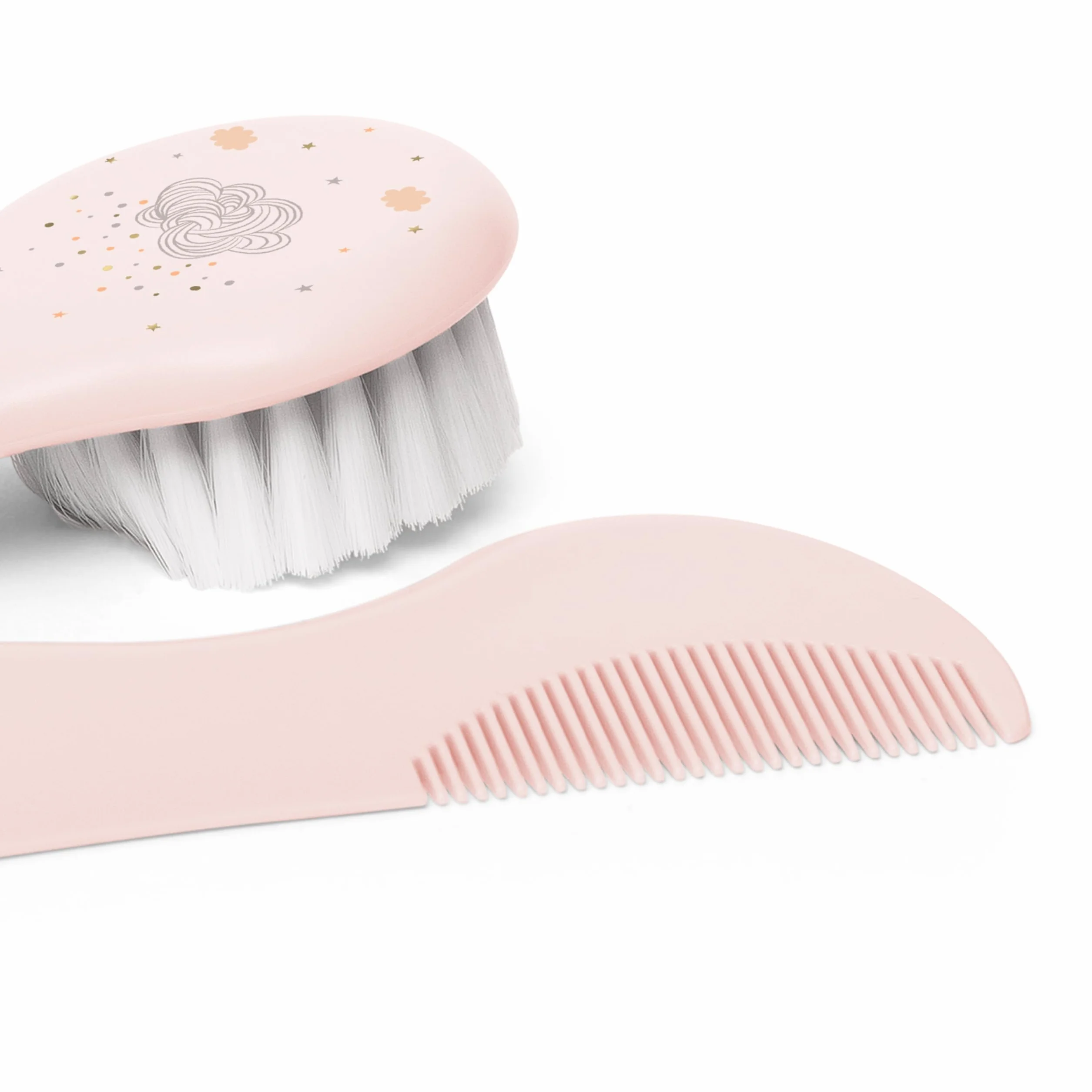 Suavinex Set Spazzola e Pettine per neonati e bambini - Idea Regalo - Rosa