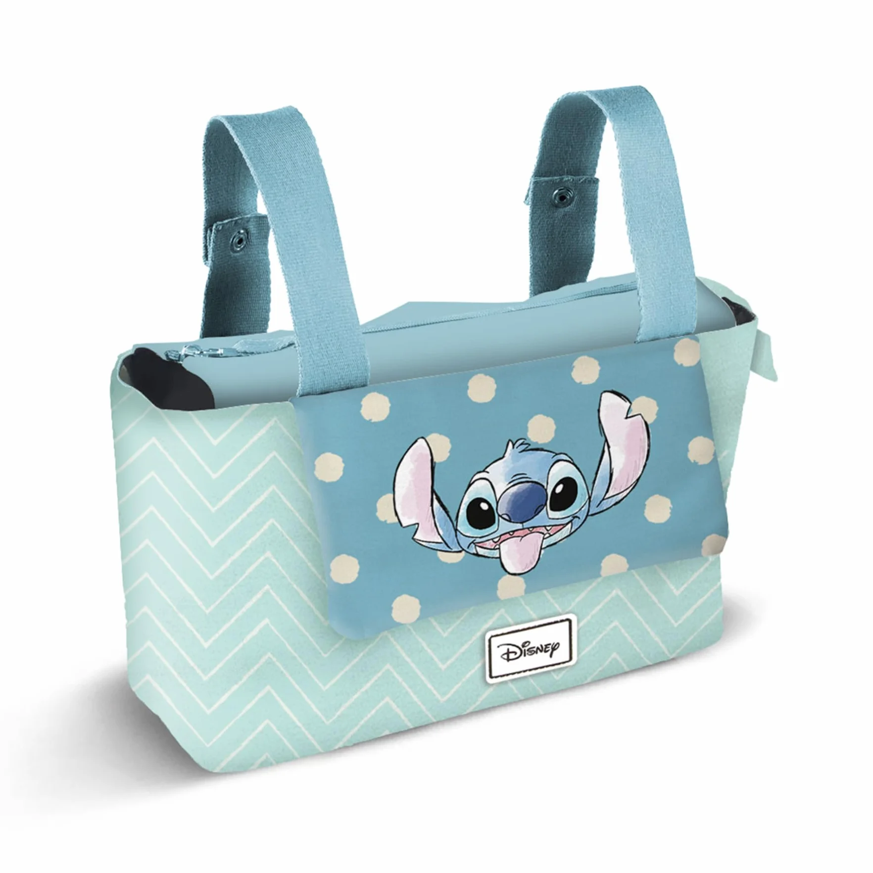 Disney Lilo e Stitch Lovely-Borsa Organizer per Passeggino Hamper Mommy, Blu, 31 x 27 cm