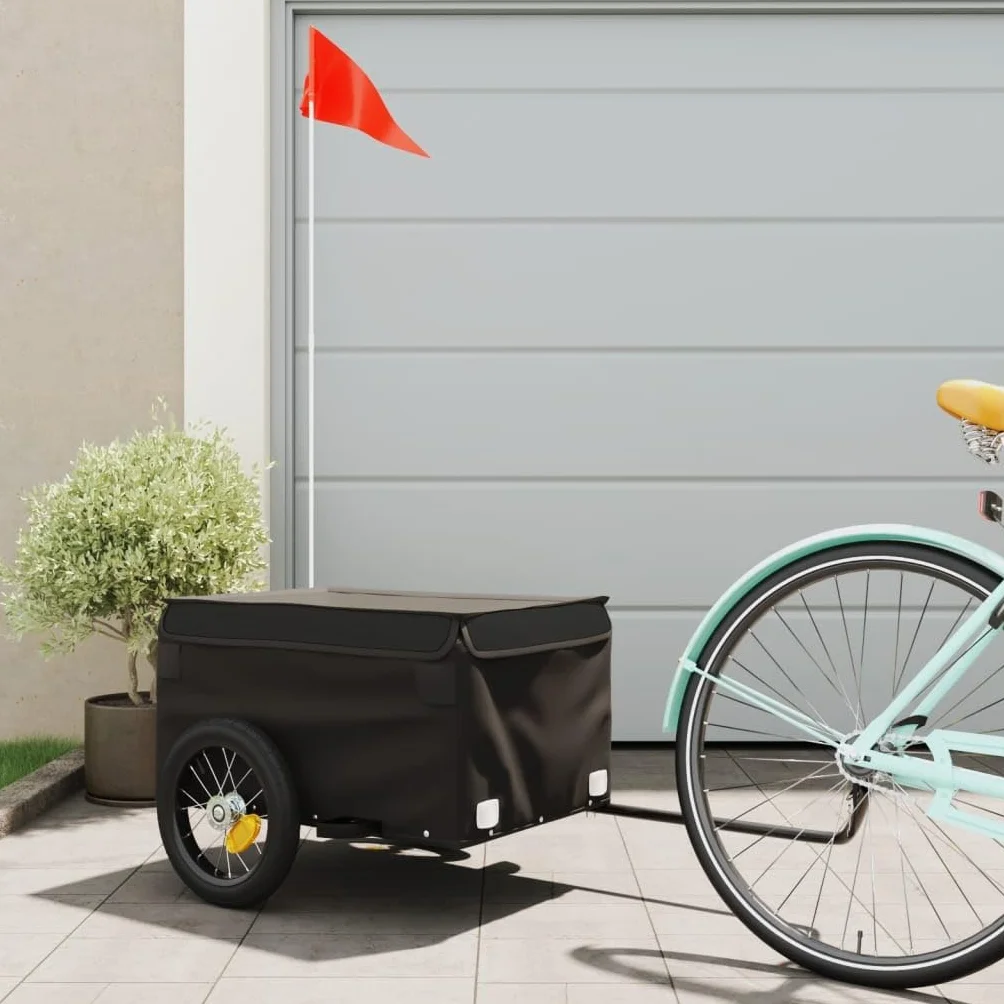 Rimorchio bicicletta nero ferro 30 kg 94080