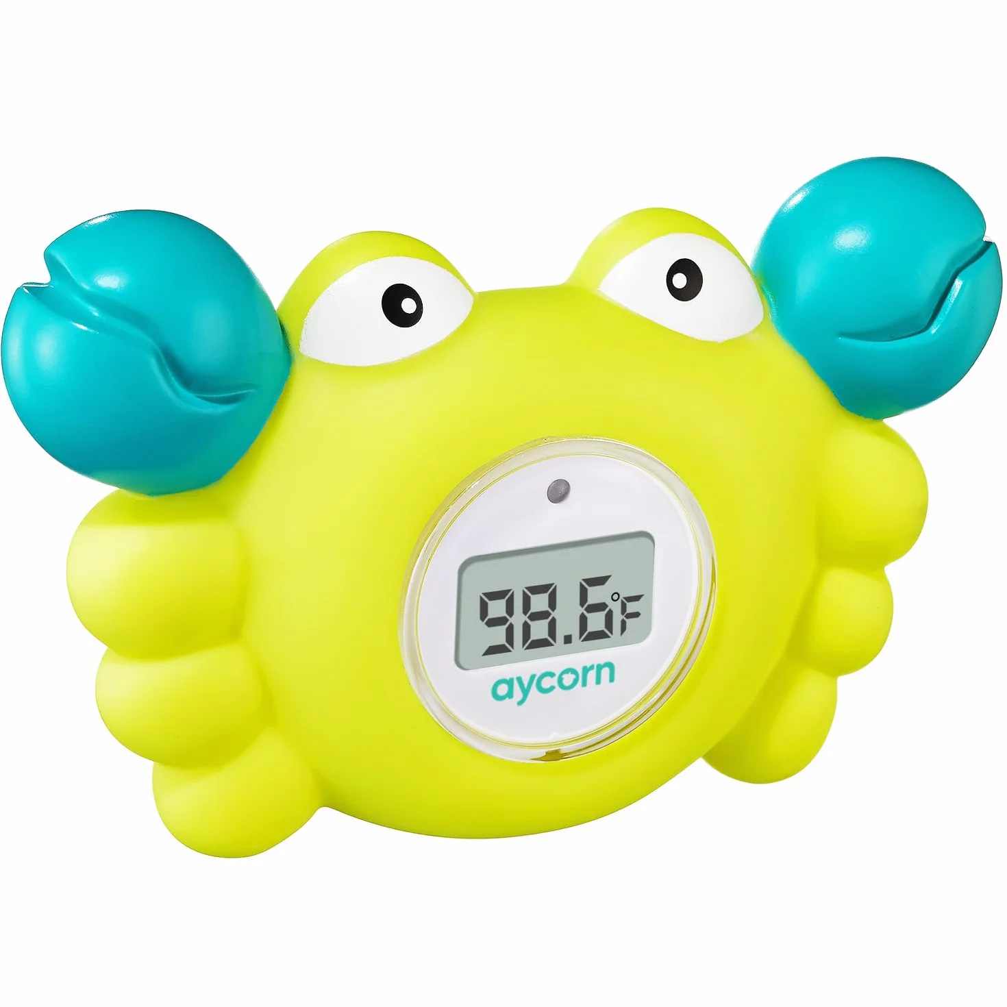 Aycorn Termometro bagnetto digitale per la vasca e la stanza di neonati e bambini. La lettura rapida e accurata dell'acqua e l'allarme a LED garantiscono la sicurezza del bambino.