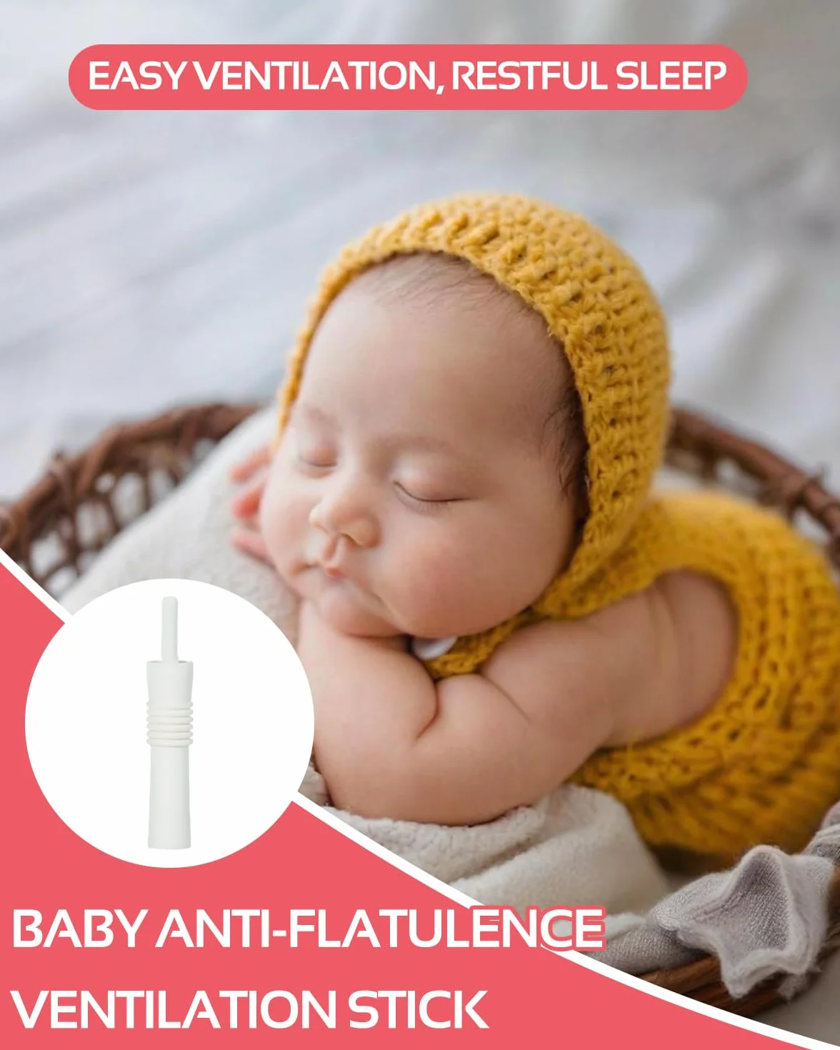 10 pezzi per il sollievo delle coliche e dei gas infantili, soluzione naturale per lenire le coliche e il gonfiore infantile, fornisce un sollievo immediato ai bambini con gas e costipazione