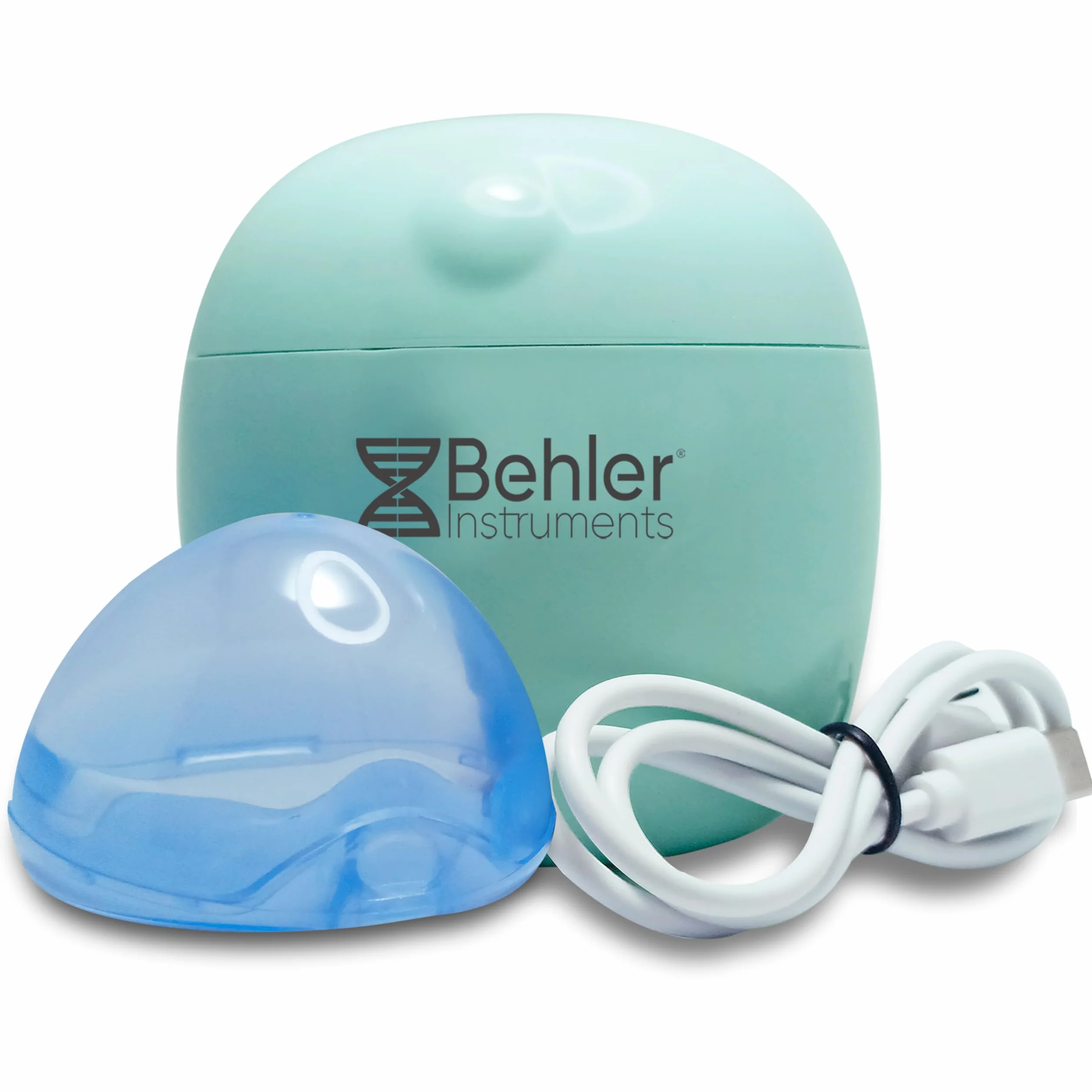 Sterilizzatore Ciuccio Portatile UVC-LED Behler – 99,99% Batteri Eliminati in 3 min, Box 8 cm Ricaricabile USB-C, Stand-by 180 gg, 2 LED, Laccio & Cavo Inclusi, ABS Sicuro per Neonati e Viaggio