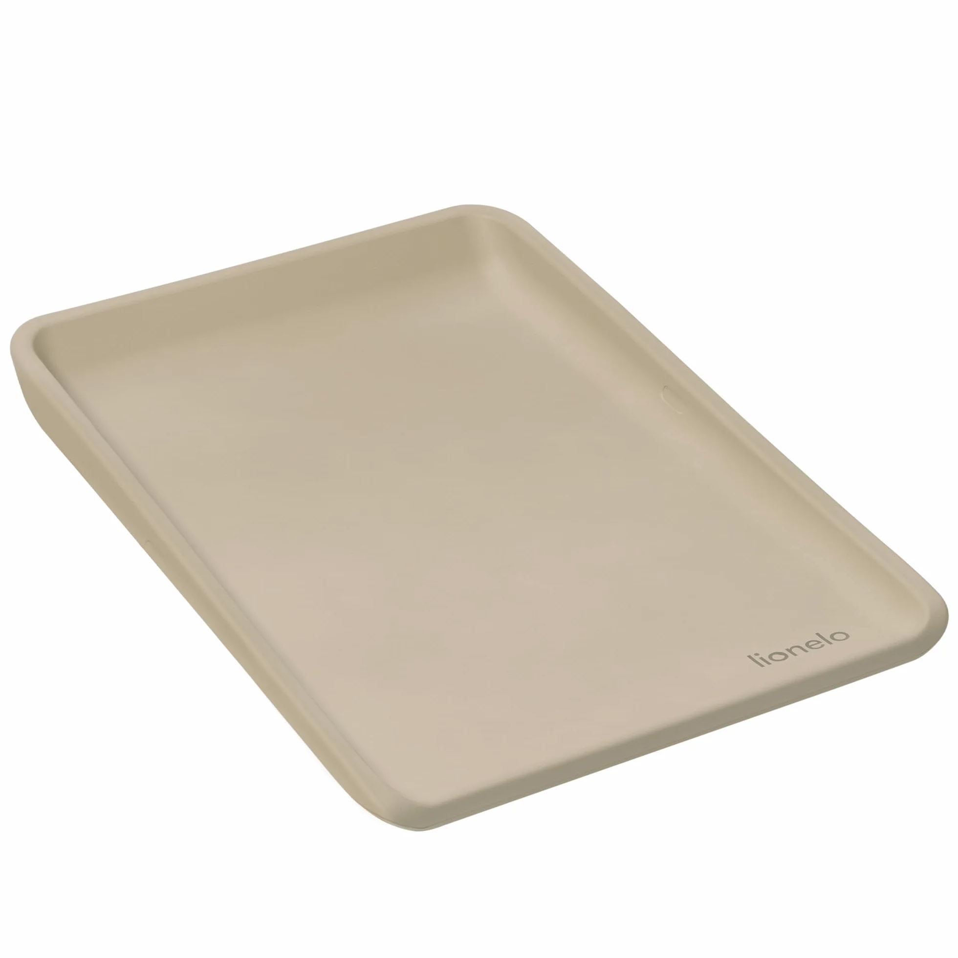 LIONELO Fasciatoio Neonato MEGS 50×70 cm Materassino Fasciatoio in Schiuma PU, Morbido Caldo al Tatto, Impermeabile, Antiscivolo, con Bordi Rialzati per Comfort e Sicurezza, Portatile (Beige)