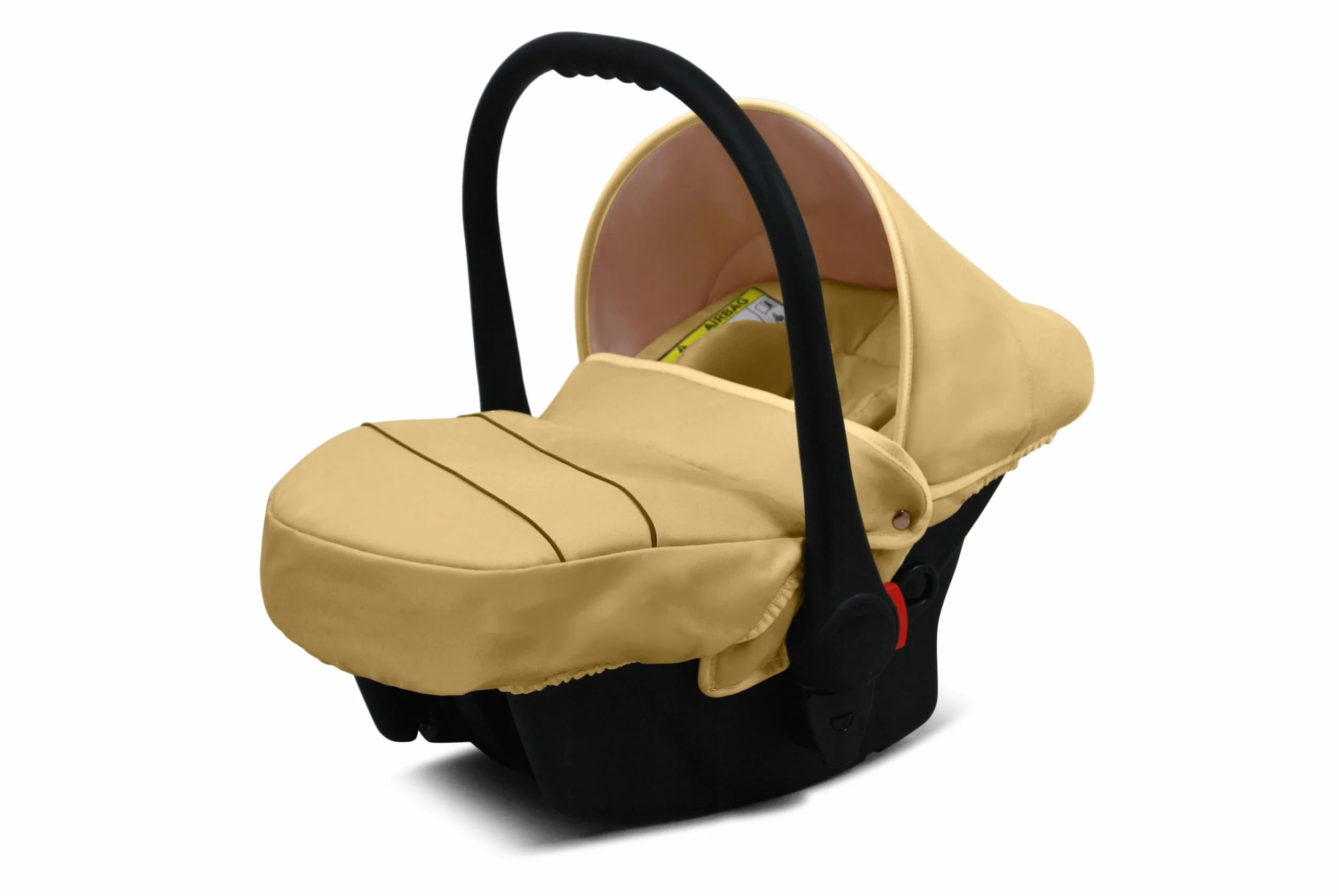 BabyLux® Bambini Passeggino per gemelli Completo Set 3 in 1 - Duo | Beige - incl. Navicella, Canna, Seggiolino Auto - Carrozzina Neonati Sistema Combinato - con Borsa fasciatoio, Copertura antipioggia