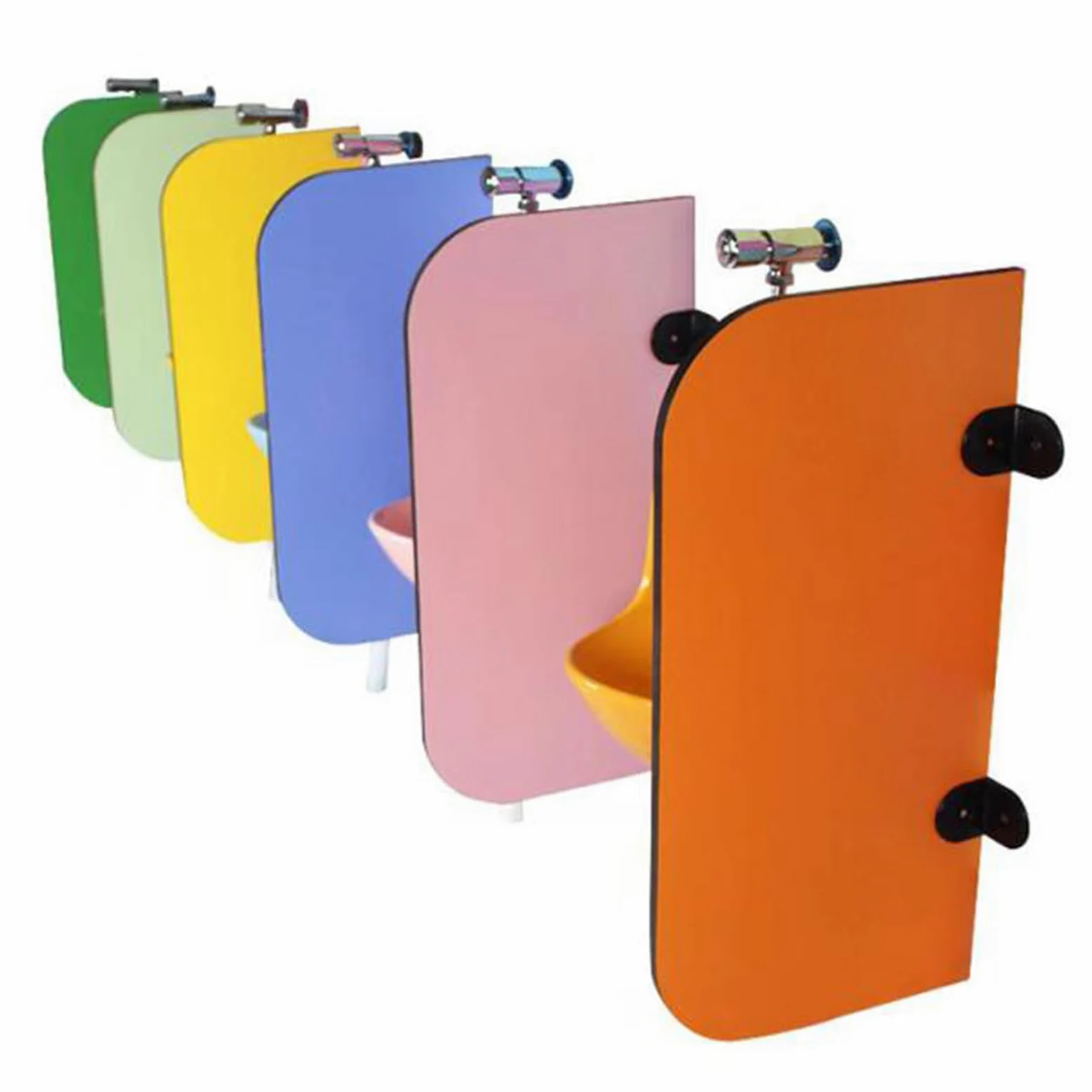 Divisore impermeabile per orinatoio per bambini per asili e scuole, montaggio a parete, adatto ai bambini, design in legno