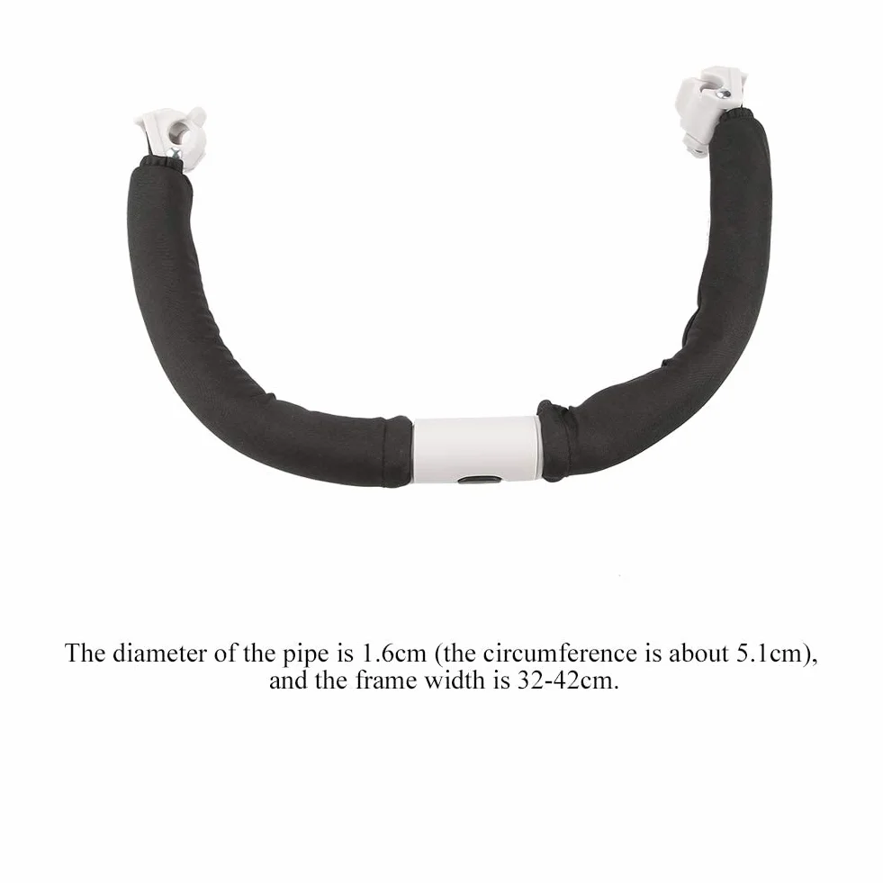 Maniglia per passeggino Paraurti per passeggino Maniglia per passeggino universale regolabile Manubrio Paraurti per bracciolo per accessori per passeggino (BLACK)