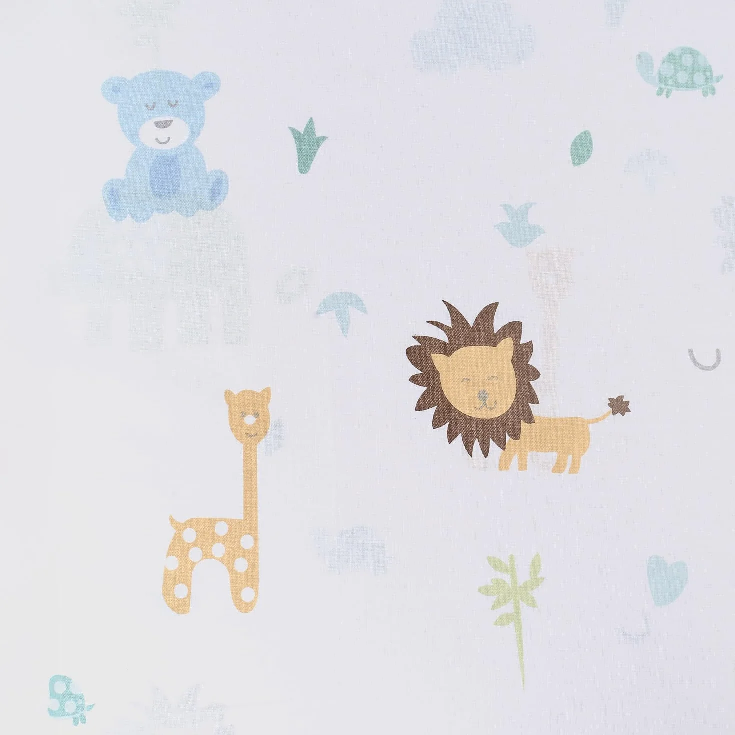 TRAMAS+ Set di Lenzuola per Culla e Miniculla, Lenzuola 100% Cotone Super Morbido per Bebè, Tessili per Cameretta 3 Pezzi con Disegni Allegri - Culla - 60x120 cm, Animales