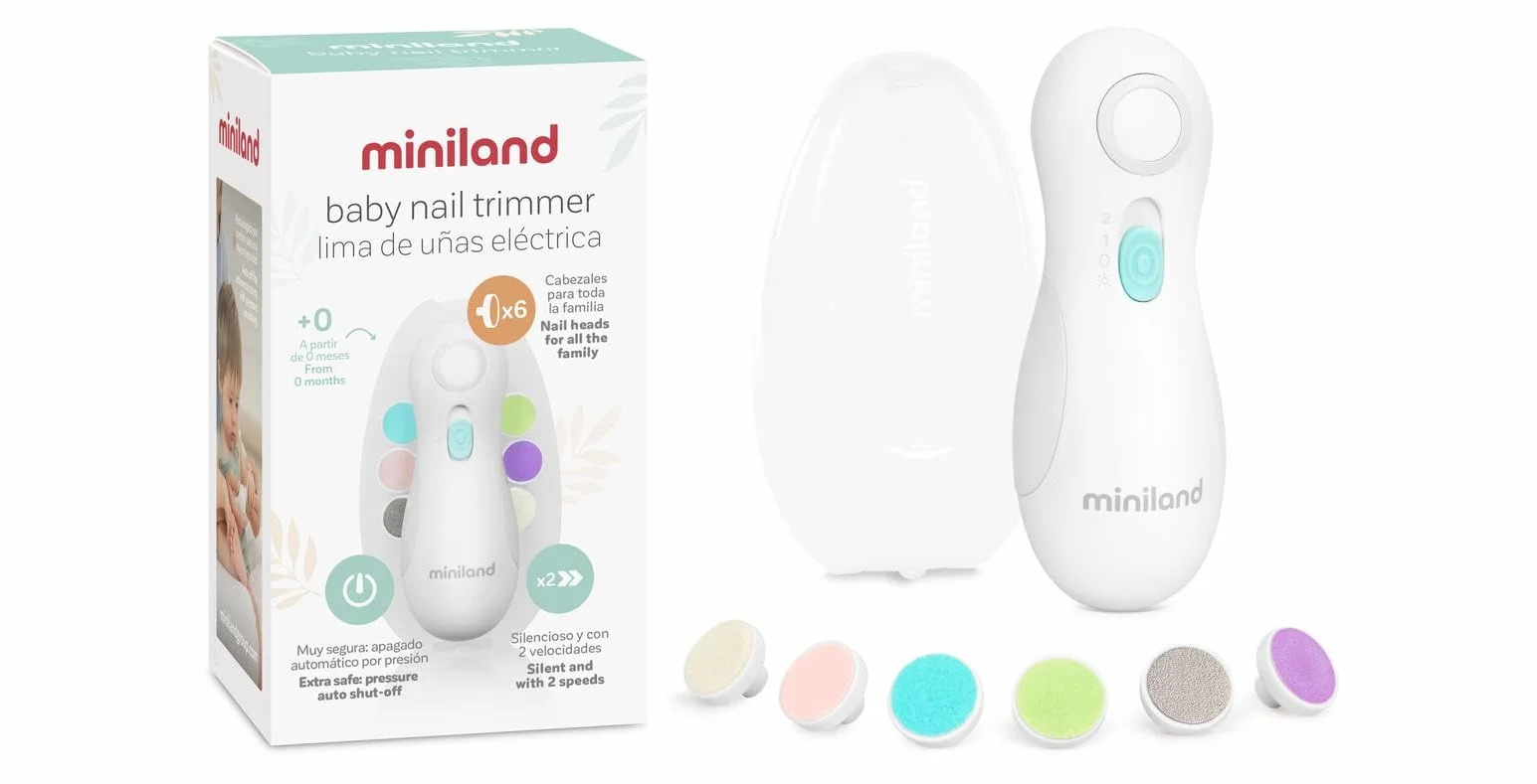 Miniland Baby Nail Trimmer. Lima elettrica per unghie per bambini.